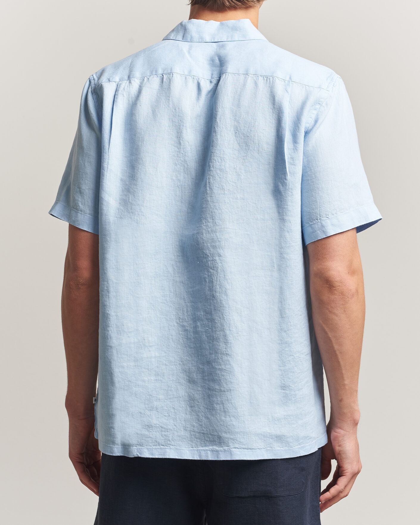 Homme | Chemises | Samsøe Samsøe | Avan Linen Short Sleeve Shirt Windsurfer
