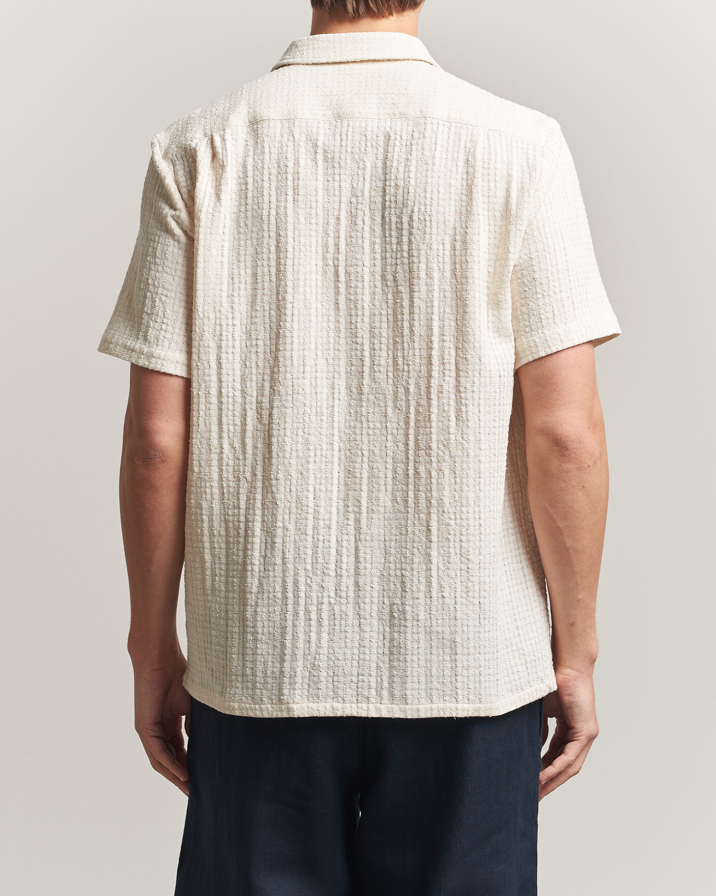 Homme | Chemises | Samsøe Samsøe | Avan Structured Short Sleeve Shirt Clear Cream