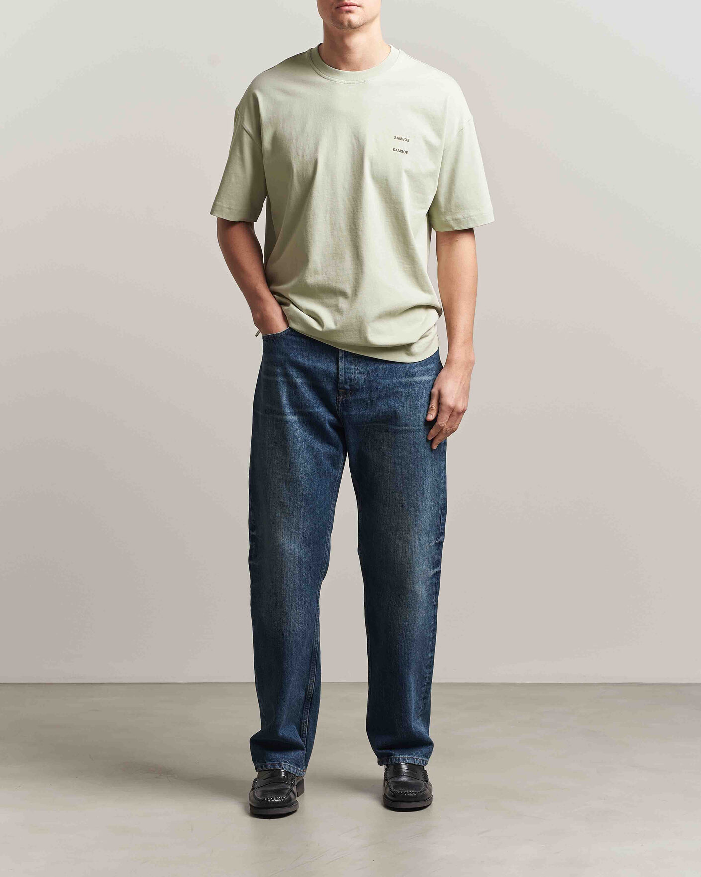 Homme | T-shirts | Samsøe Samsøe | Joel Organic Cotton T-Shirt Desert Sage