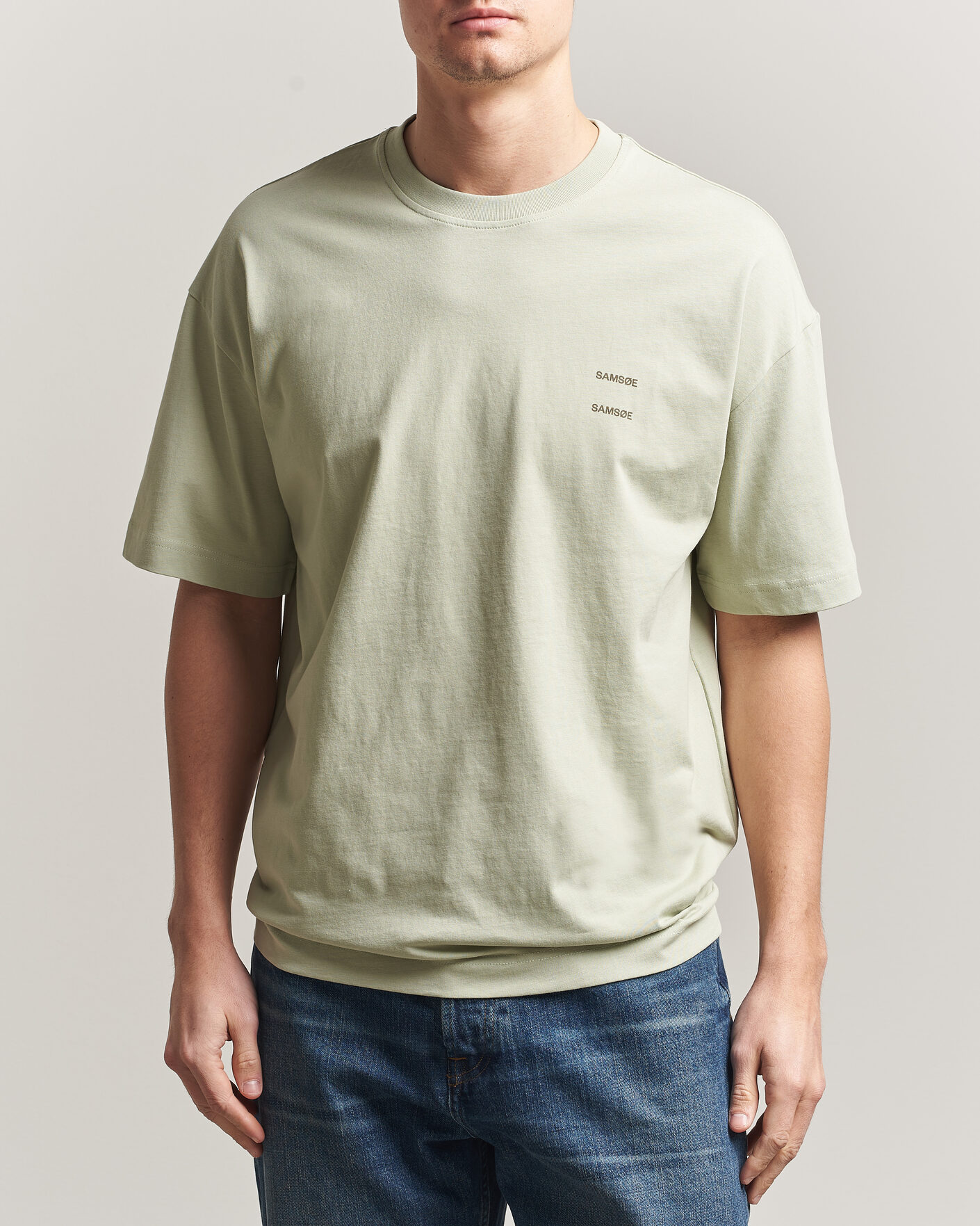 Homme | T-shirts | Samsøe Samsøe | Joel Organic Cotton T-Shirt Desert Sage