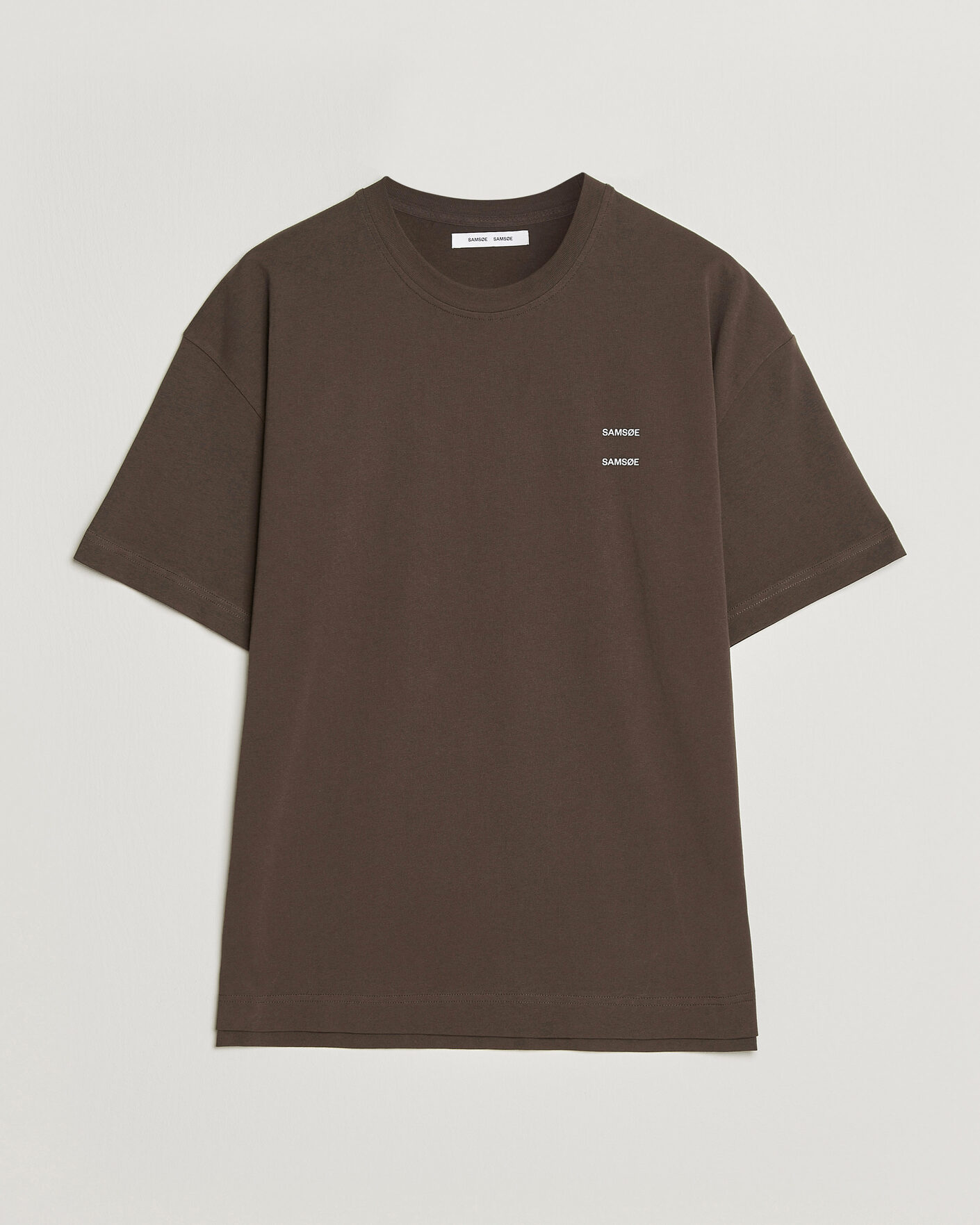 Homme | T-shirts | Samsøe Samsøe | Joel Organic Cotton T-Shirt Turkish Coffee