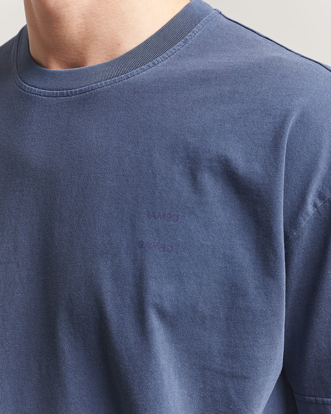 Homme | T-shirts | Samsøe Samsøe | Joel Organic Washed Cotton T-Shirt Salute Navy