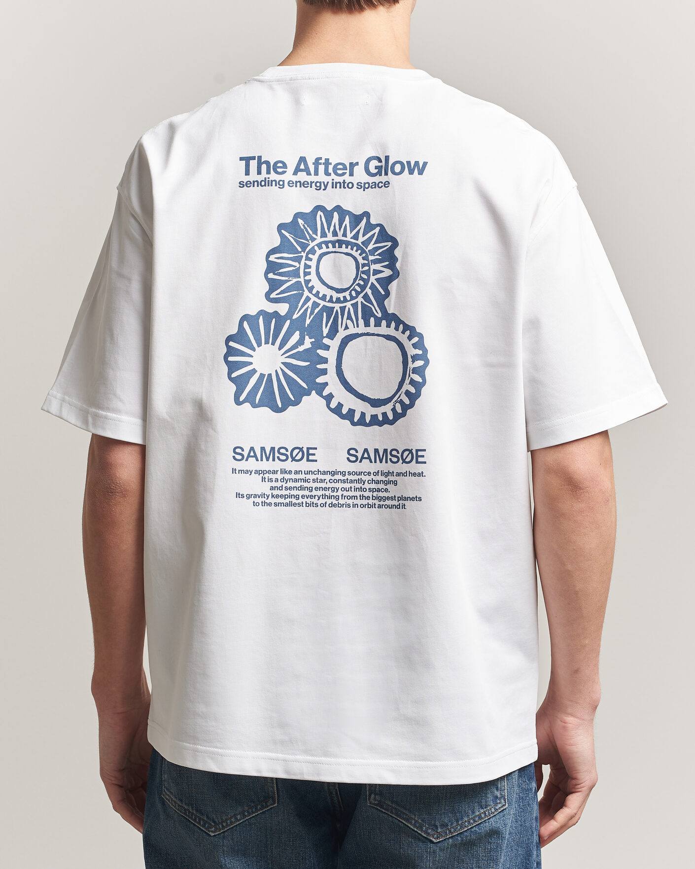 Homme | T-shirts | Samsøe Samsøe | Uni Printed T-shirt White