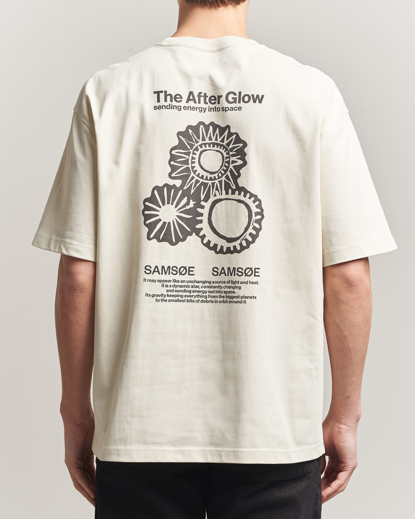 Homme | T-shirts | Samsøe Samsøe | Uni Printed T-shirt Beige