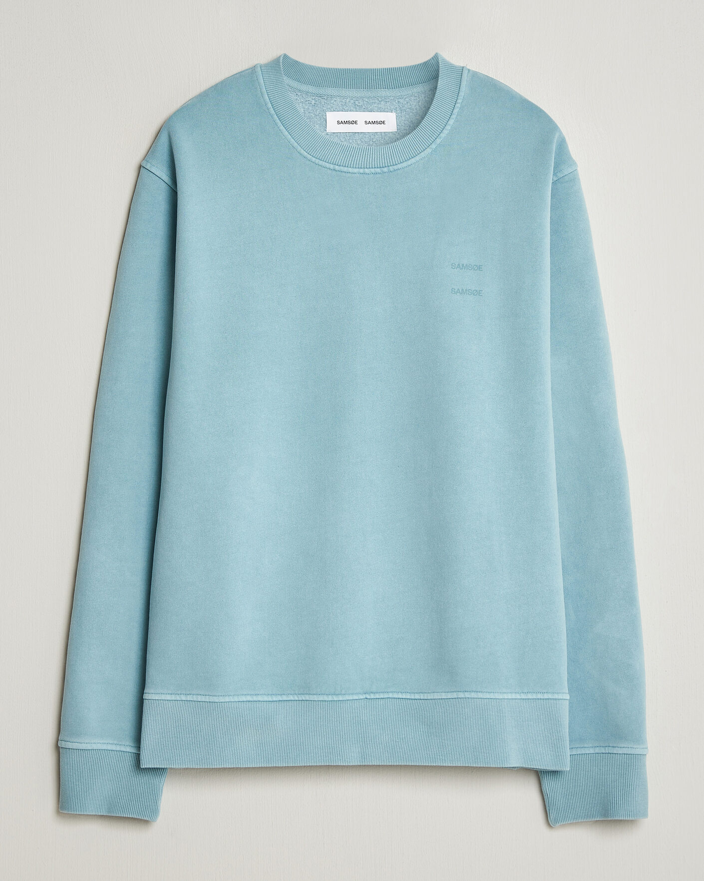Homme | Pulls Et Tricots | Samsøe Samsøe | Joel Organic Washed Cotton Sweatshirt Tourmaline