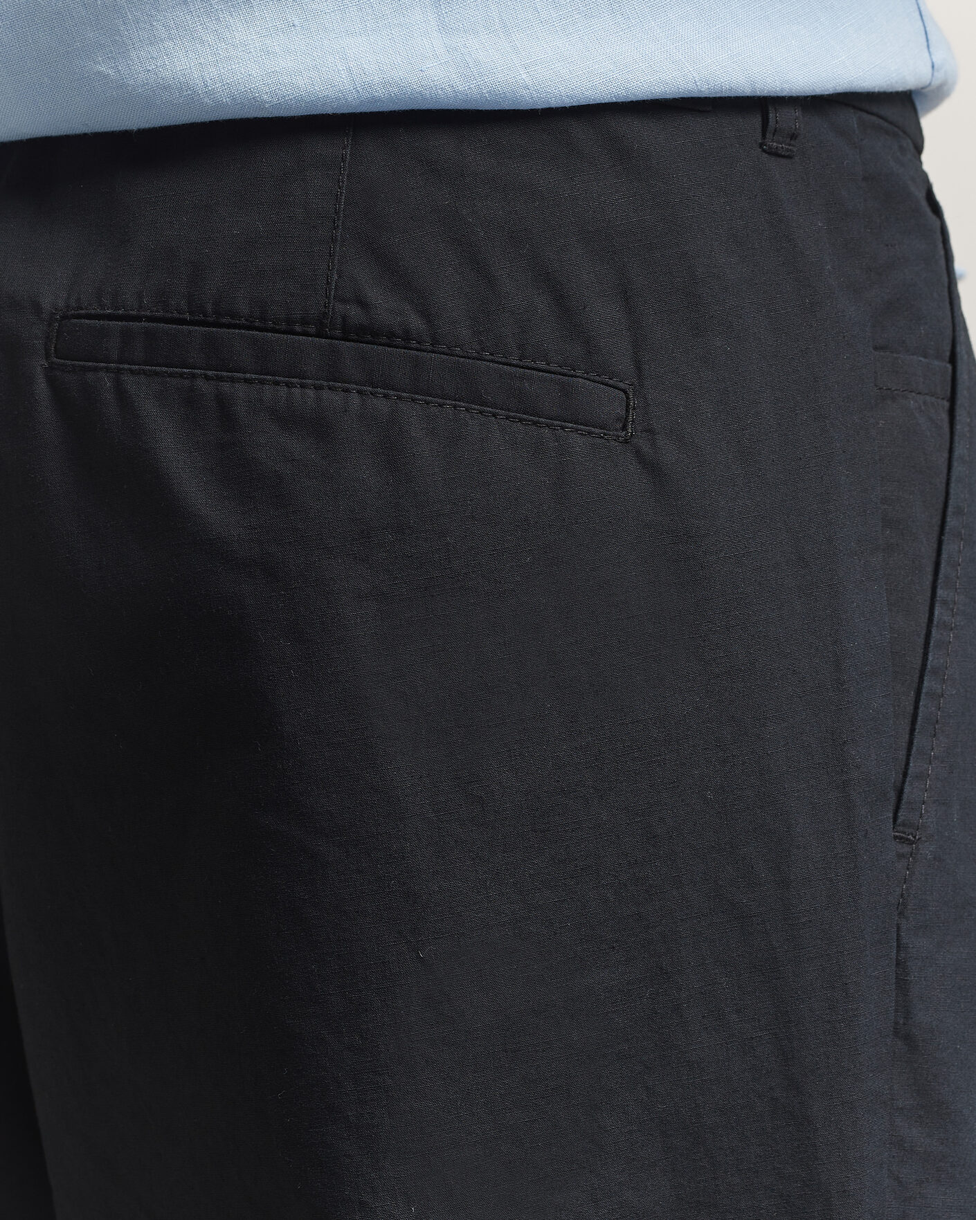 Homme | Pantalons | Samsøe Samsøe | Valentin Cotton/Linen Pleated Trousers Black
