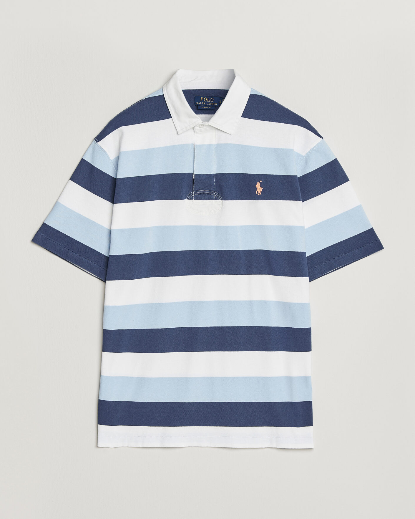 Homme | Polos | Polo Ralph Lauren | Block Stripe Polo Office Blue