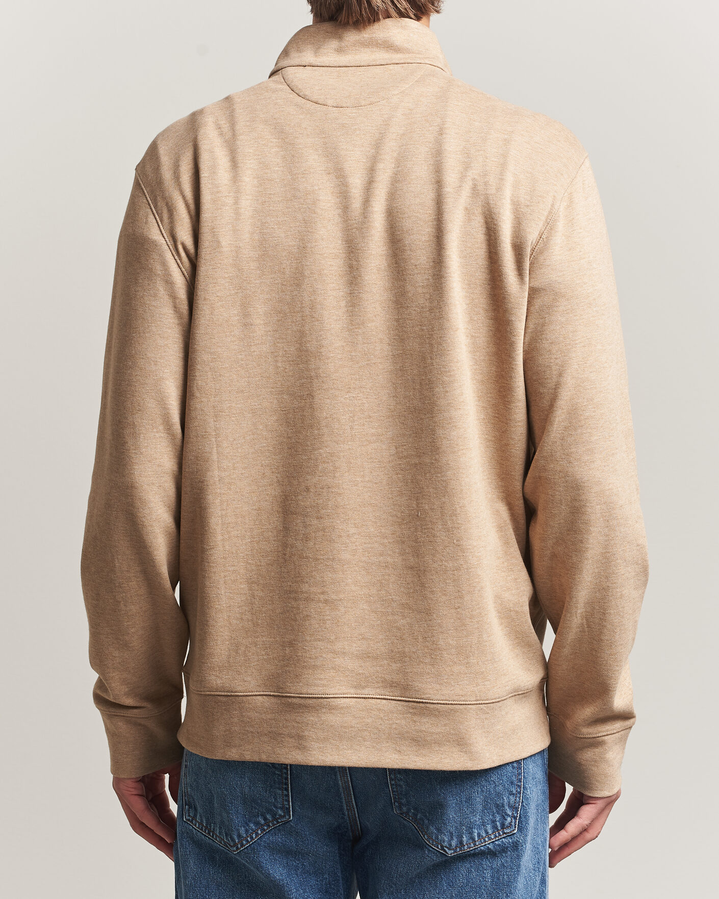 Homme | Pulls Et Tricots | Polo Ralph Lauren | Double Knit Half Zip Warm Brown