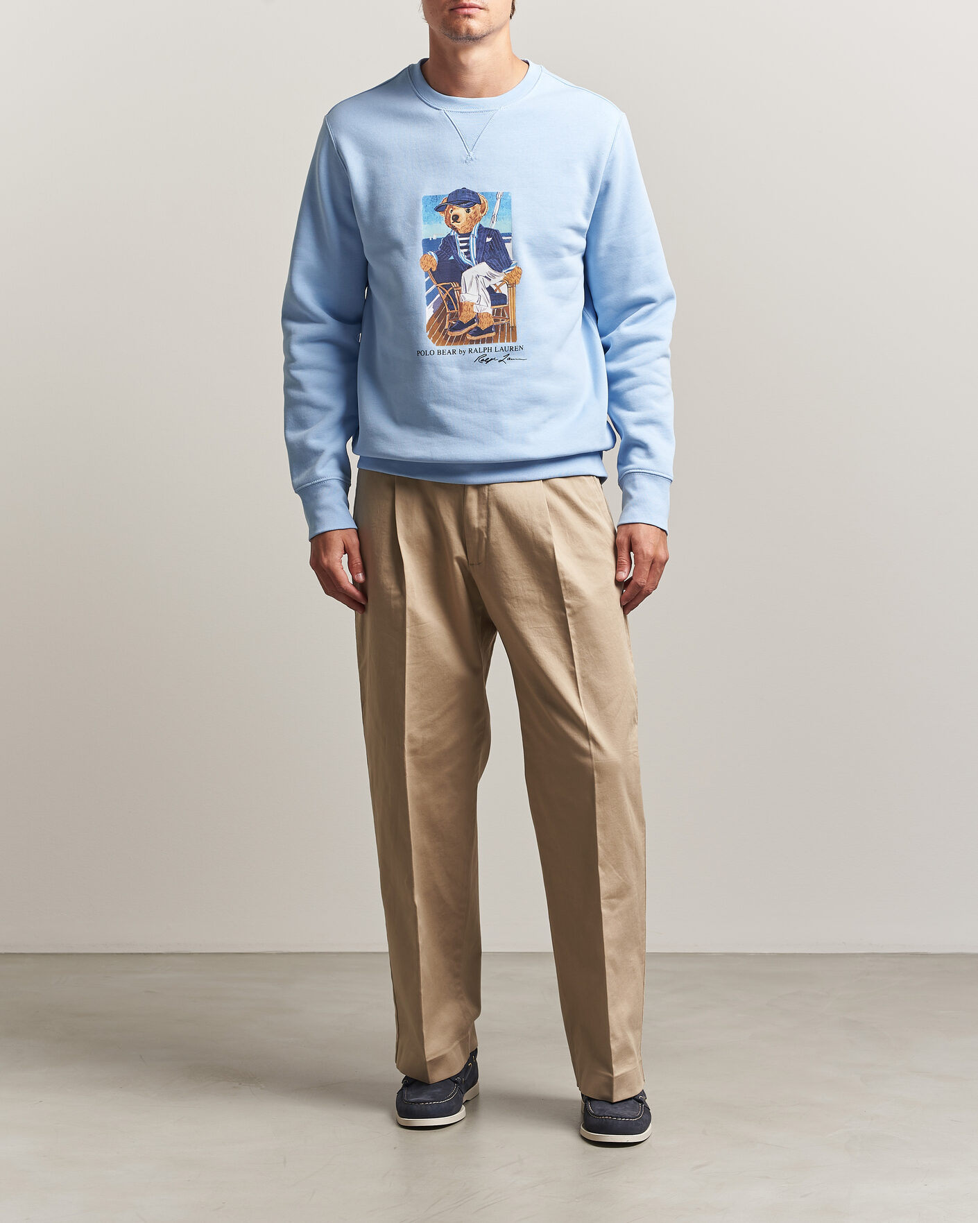 Homme | Pulls Et Tricots | Polo Ralph Lauren | Newport Bear Sweatshirt Office Blue