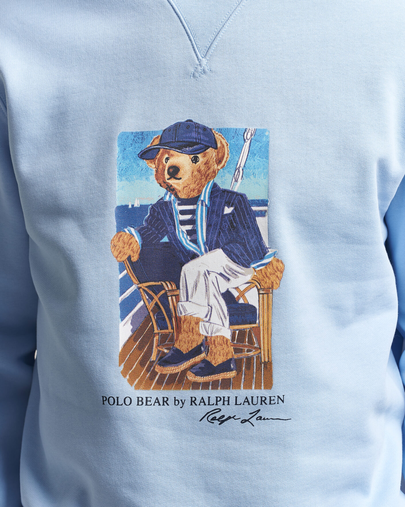 Homme | Pulls Et Tricots | Polo Ralph Lauren | Newport Bear Sweatshirt Office Blue