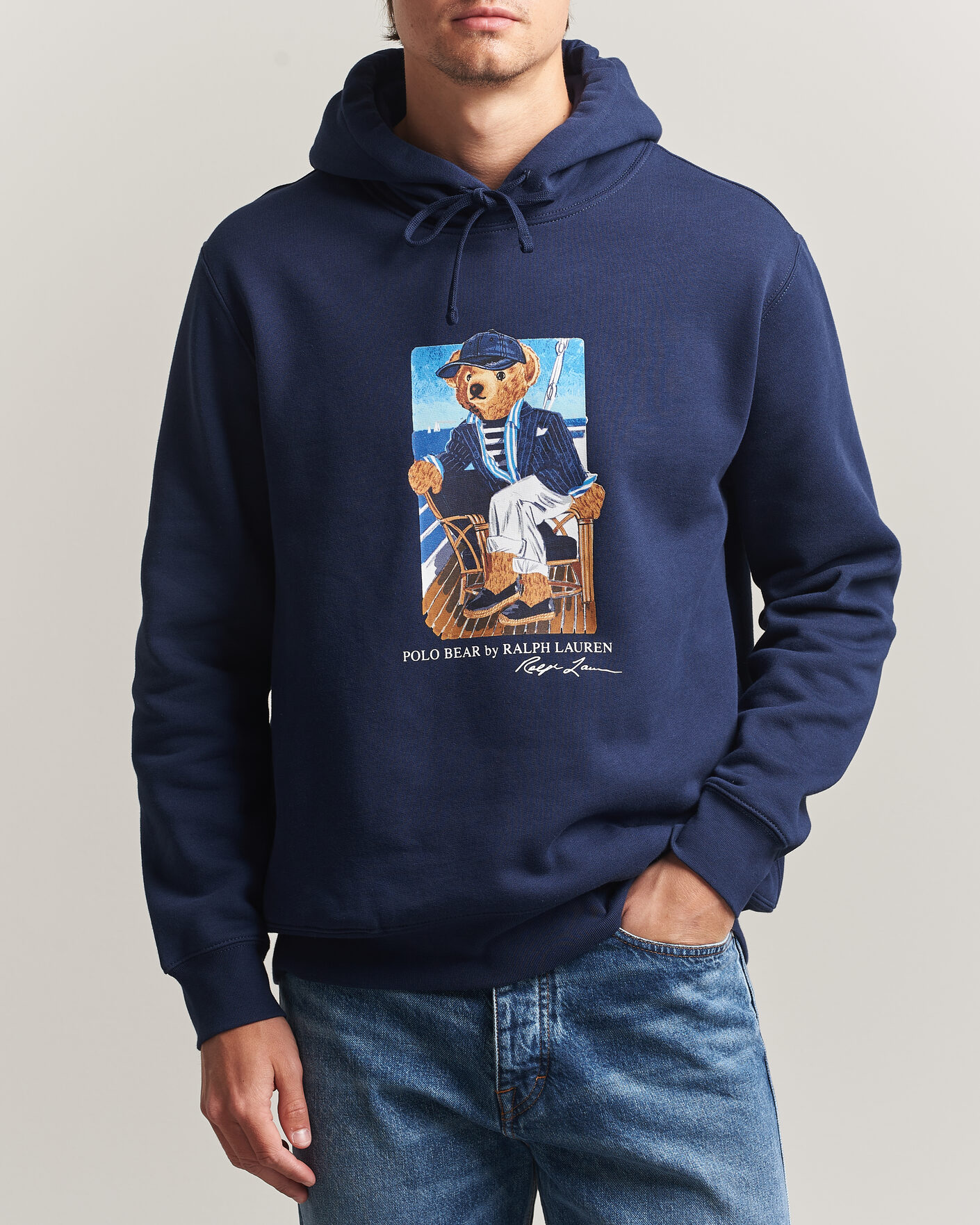 Homme | Pulls Et Tricots | Polo Ralph Lauren | Newport Bear Hoodie Navy