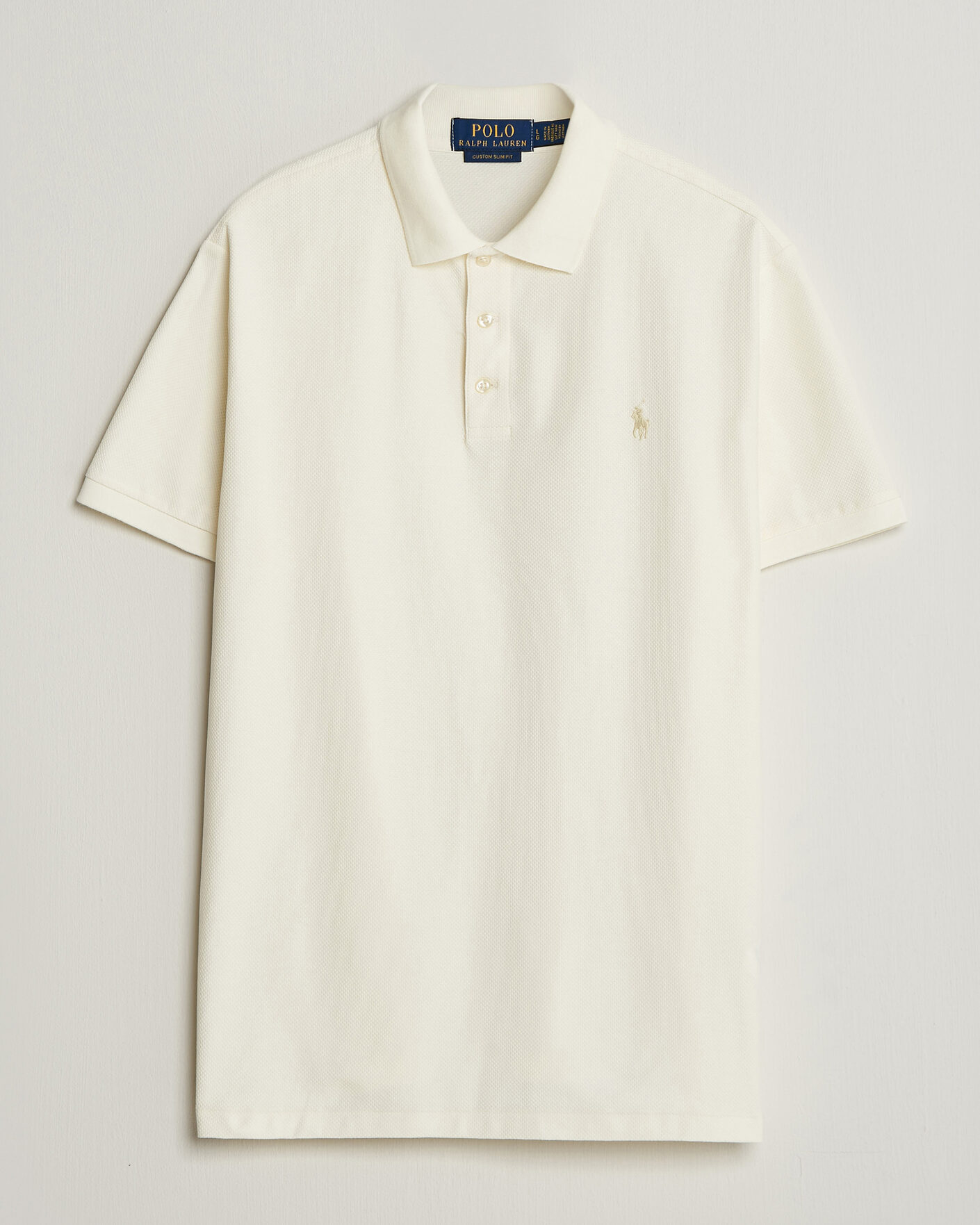 Homme | Polos | Polo Ralph Lauren | Honeycomb Texture Polo Pale Cream