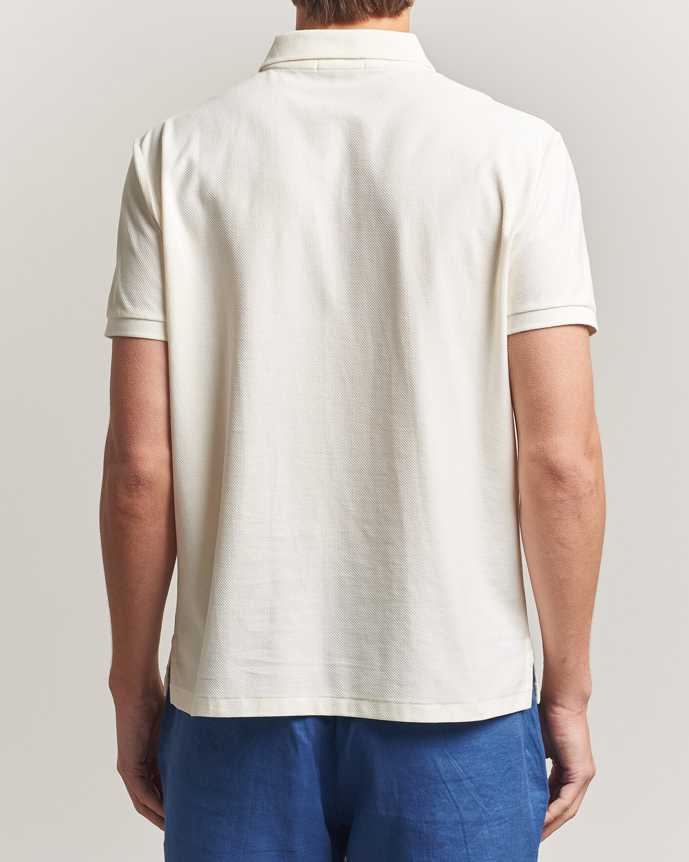 Homme | Polos | Polo Ralph Lauren | Honeycomb Texture Polo Pale Cream