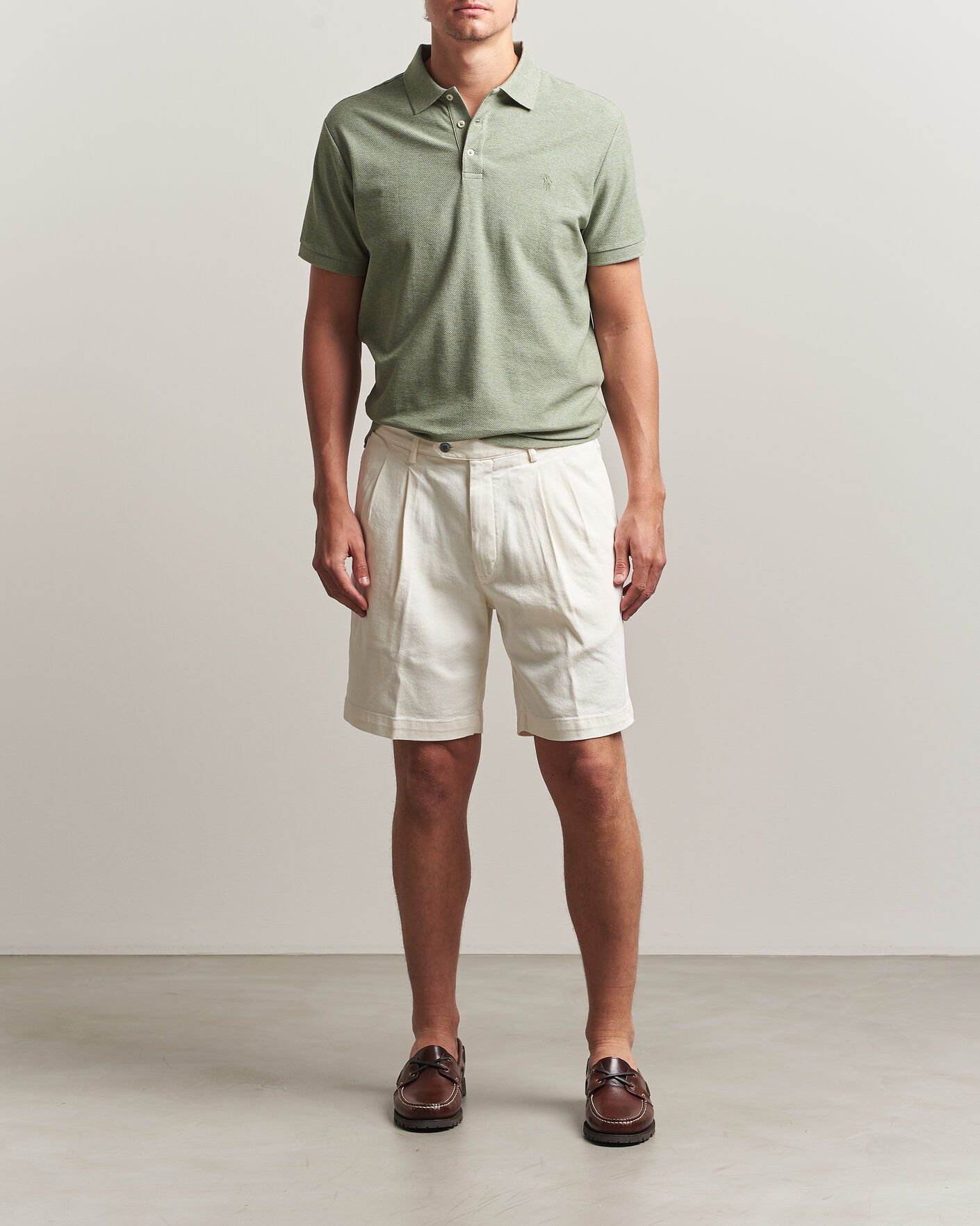 Homme | Polos | Polo Ralph Lauren | Honeycomb Texture Polo Greenery Heather