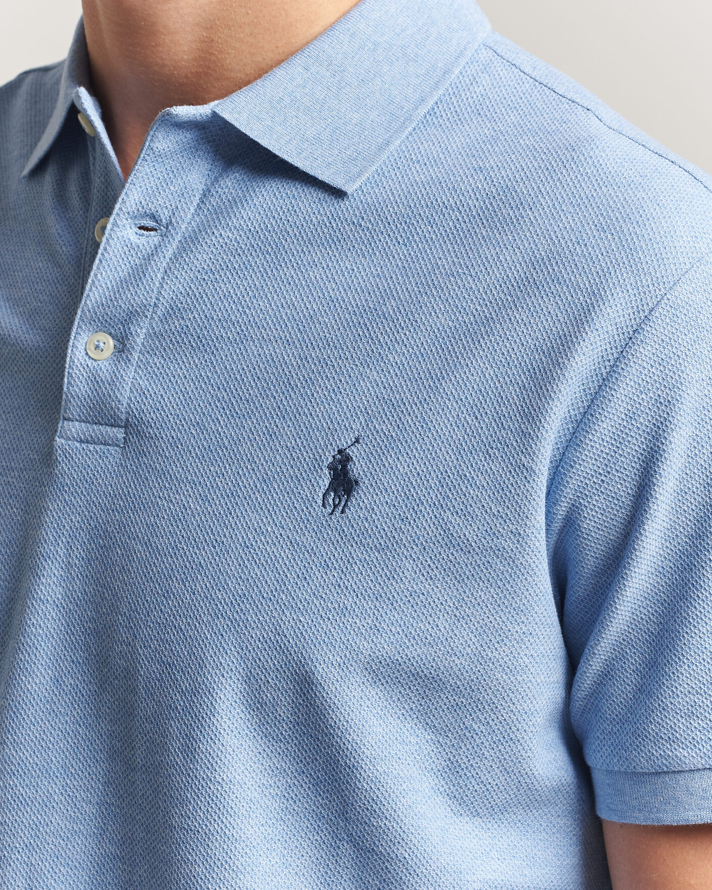 Homme | Polos | Polo Ralph Lauren | Honeycomb Texture Polo Isle Heather