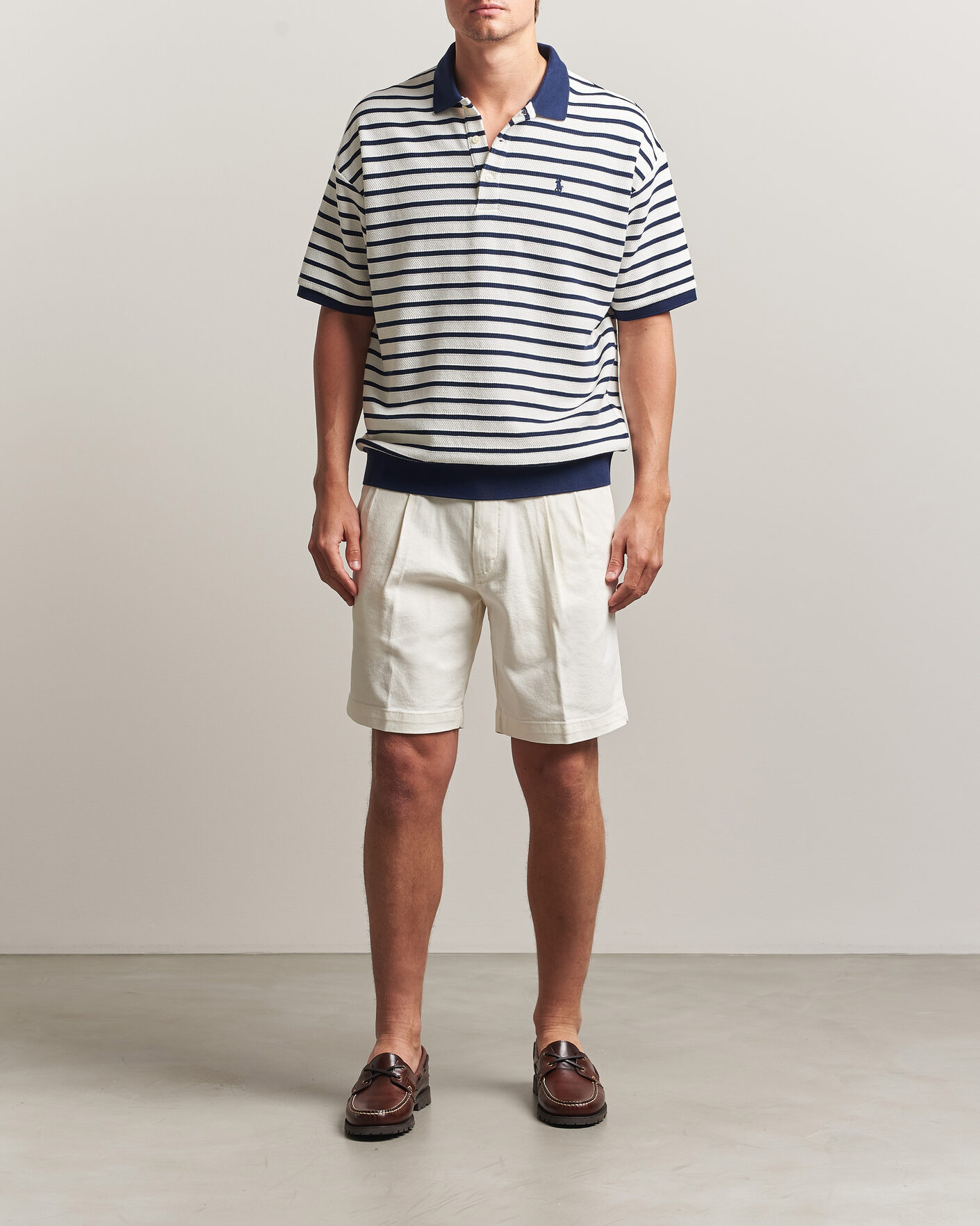 Homme | Polos | Polo Ralph Lauren | Jacquard Interlock Striped Polo Nevis/Newport Navy
