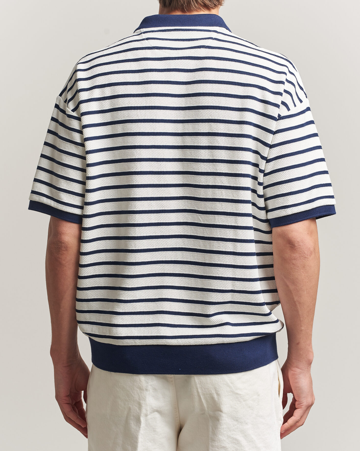 Homme | Polos | Polo Ralph Lauren | Jacquard Interlock Striped Polo Nevis/Newport Navy