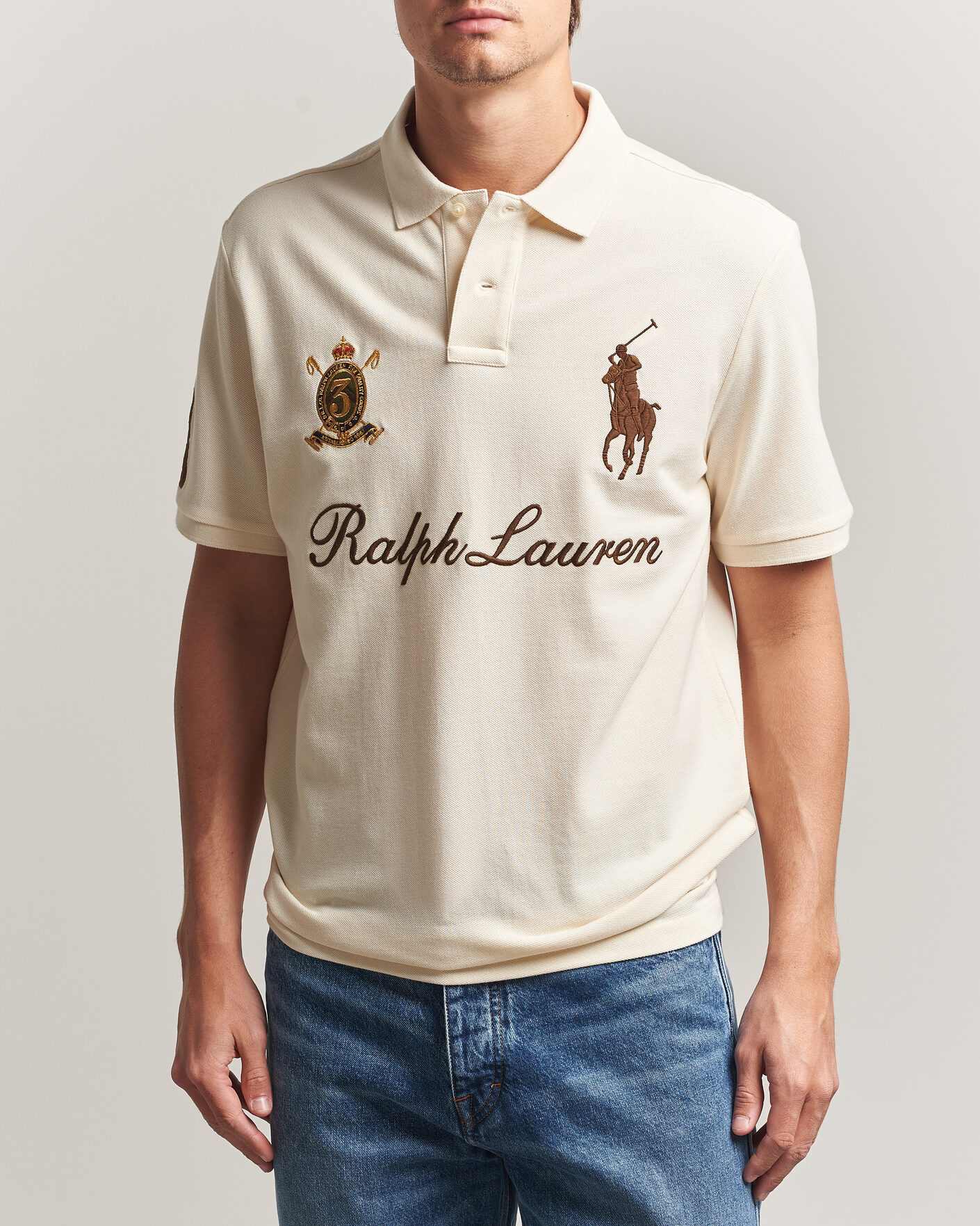 Homme | Polos | Polo Ralph Lauren | Classic Fit Team Polo Guide Cream