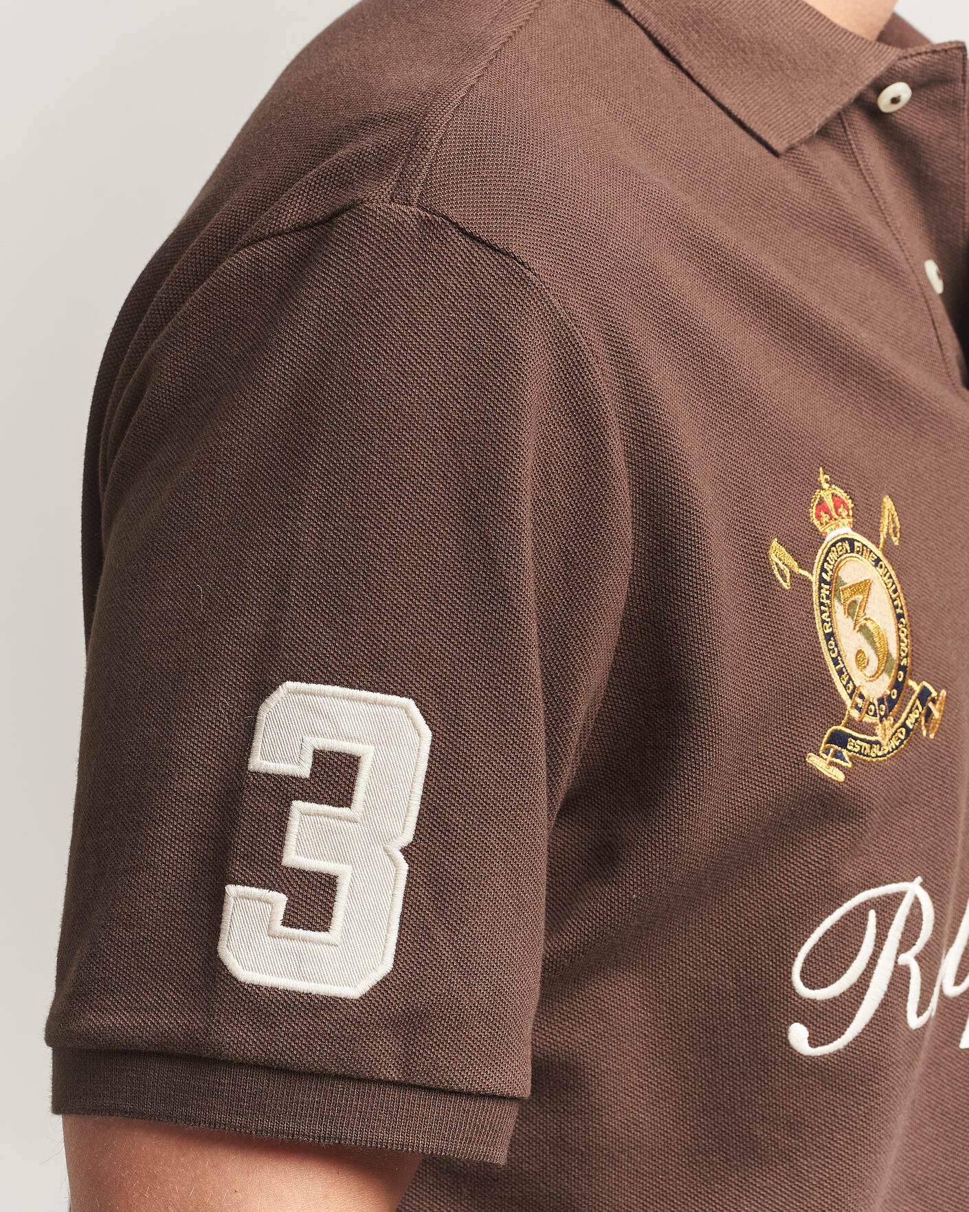 Homme | Polos | Polo Ralph Lauren | Classic Fit Team Polo Nutmeg Brown