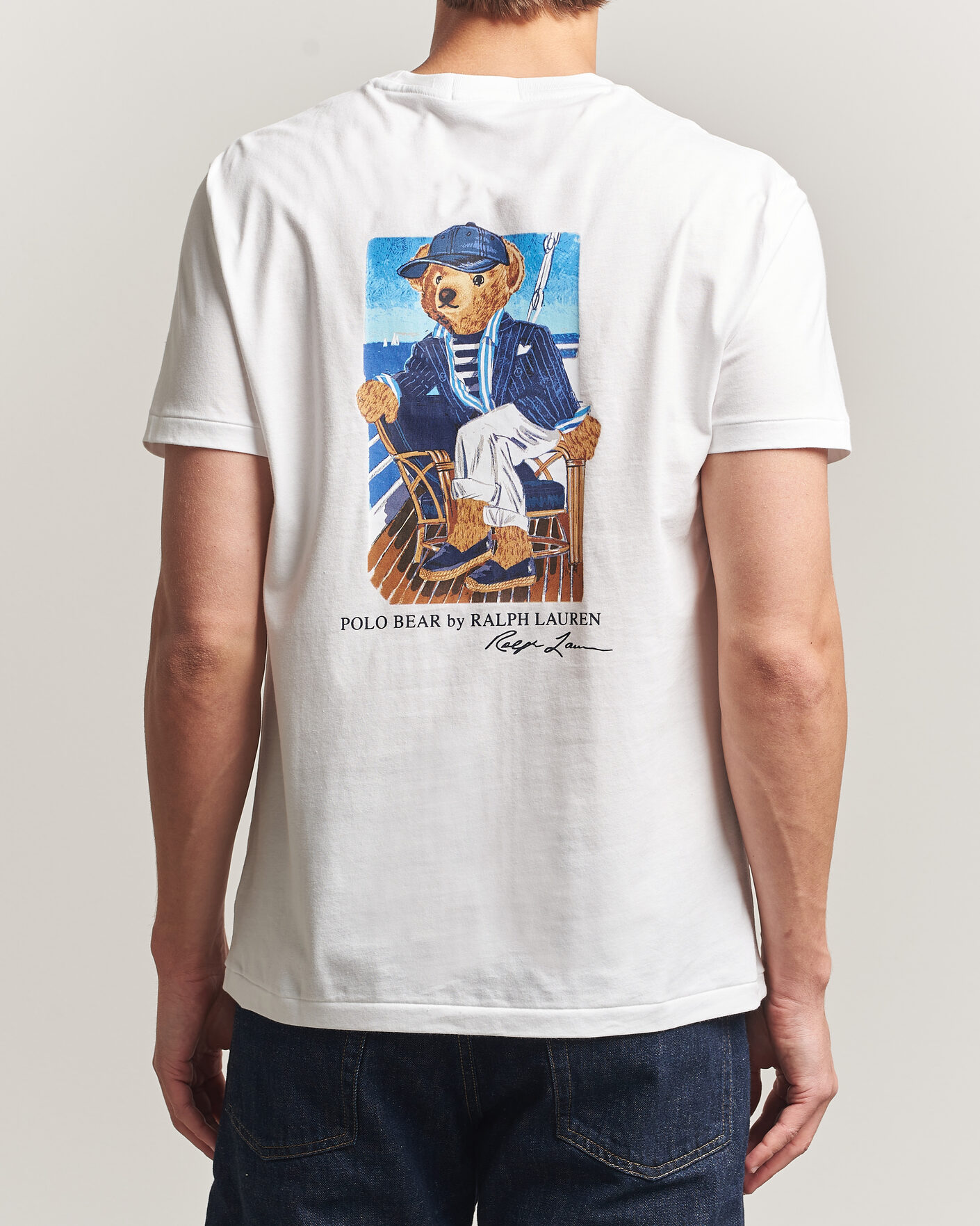 Homme | T-shirts | Polo Ralph Lauren | Backprint Pocket Tee Newport Bear/White