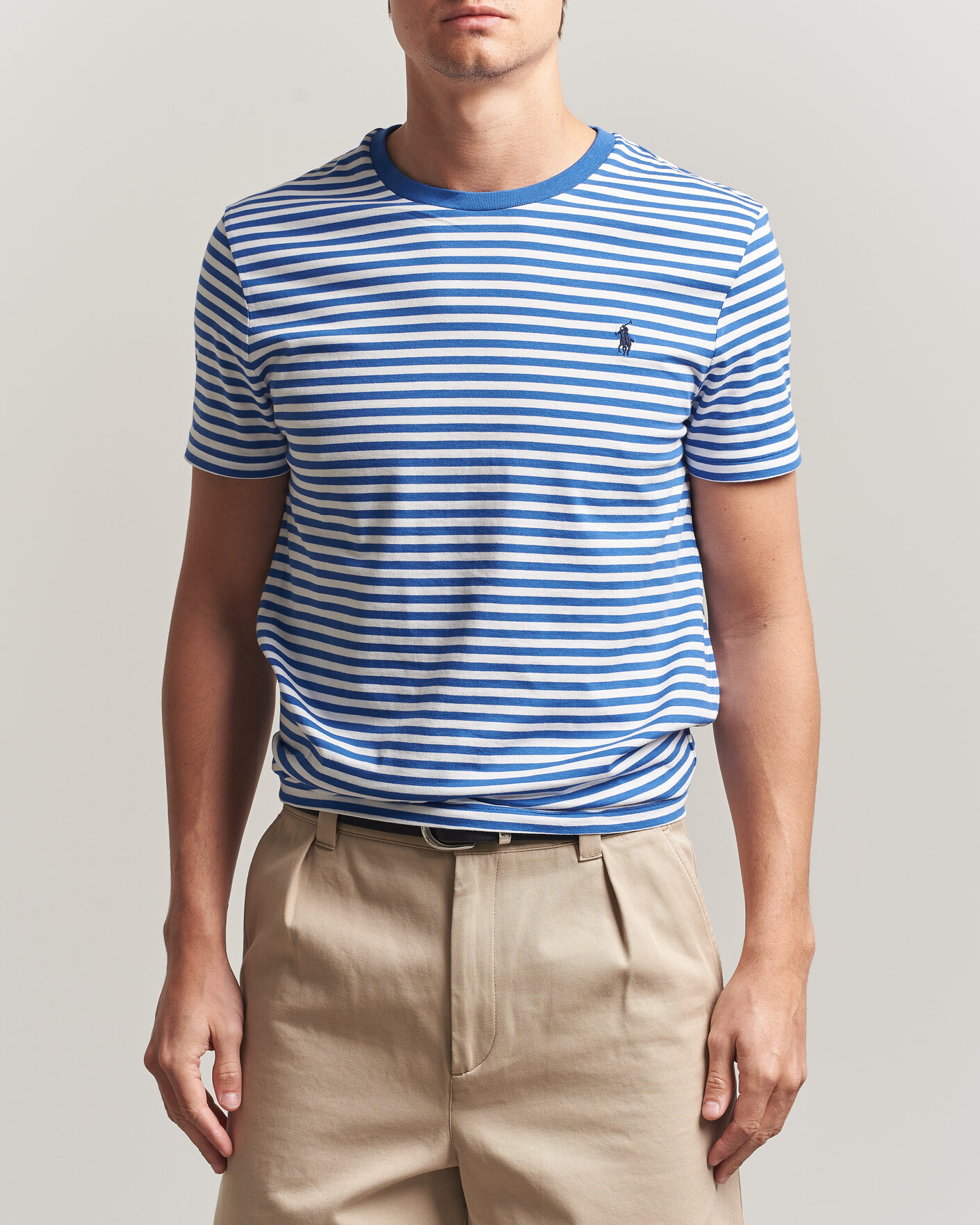 Homme | T-shirts | Polo Ralph Lauren | Crew Neck Striped T-shirt New Iris Blue/White