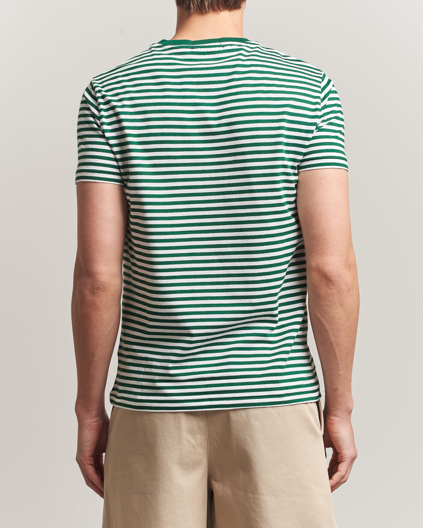 Homme | T-shirts | Polo Ralph Lauren | Crew Neck Striped T-shirt New Forest/White