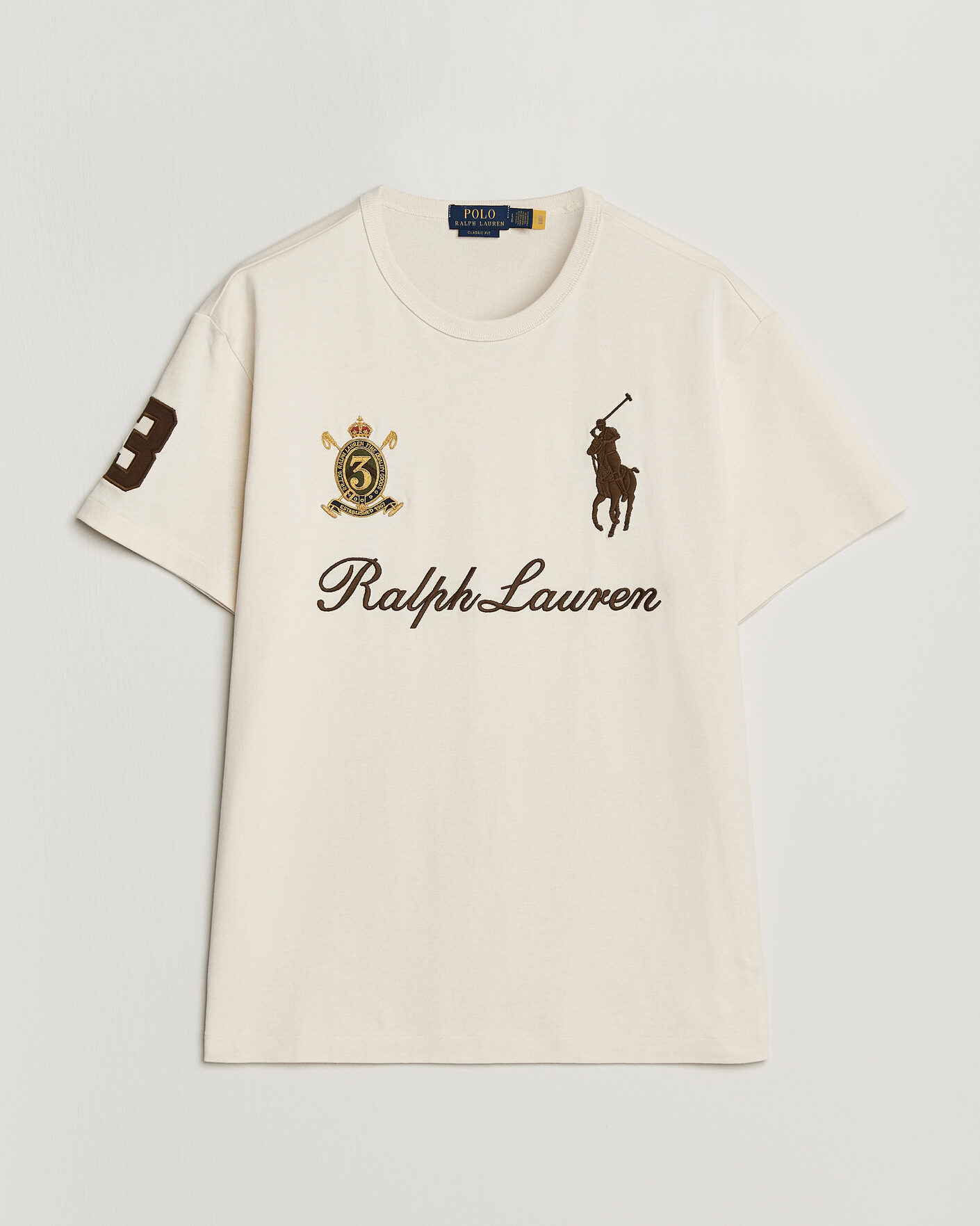 Homme | T-shirts | Polo Ralph Lauren | Classic Fit Team T-shirt Guide Cream