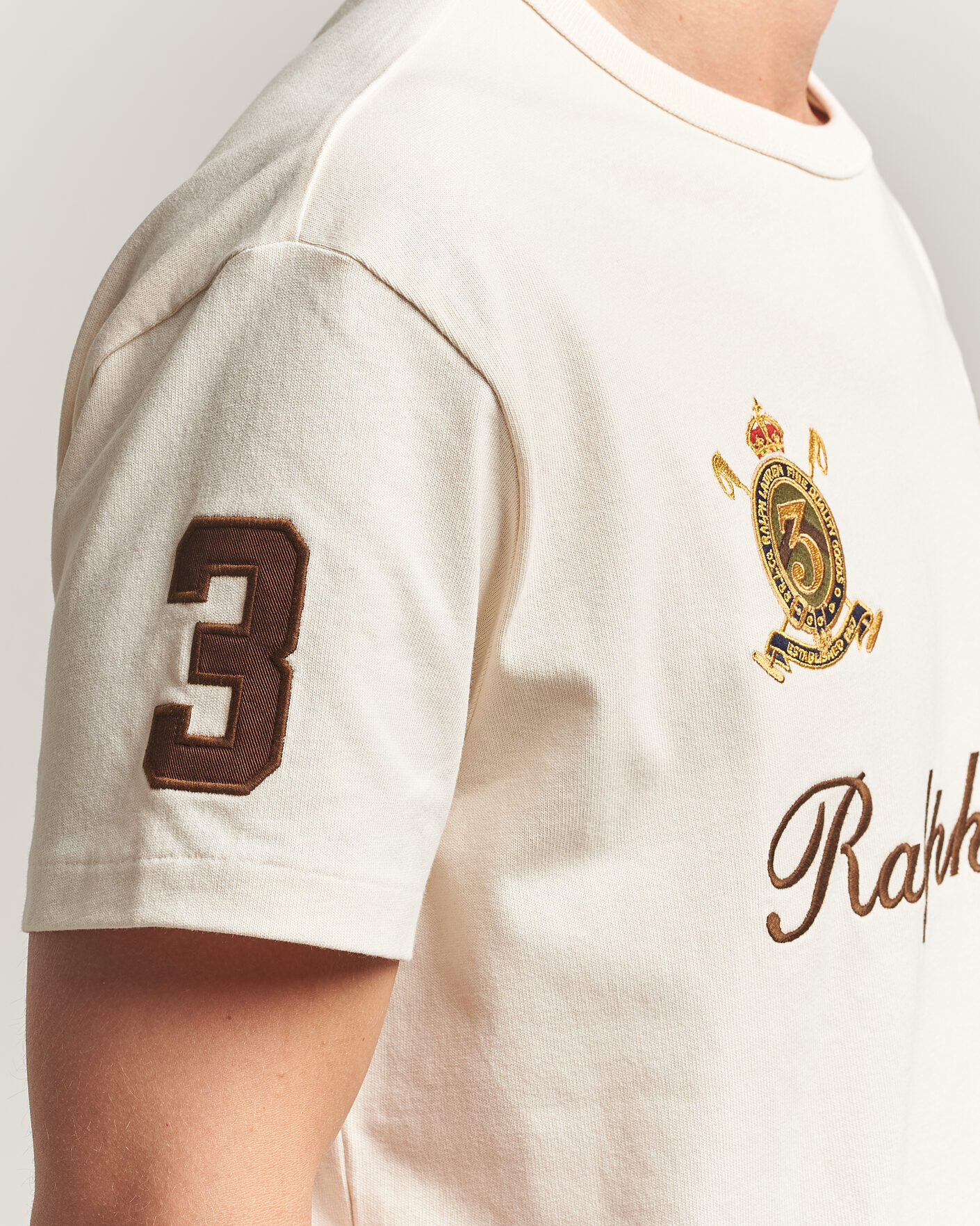 Homme | T-shirts | Polo Ralph Lauren | Classic Fit Team T-shirt Guide Cream