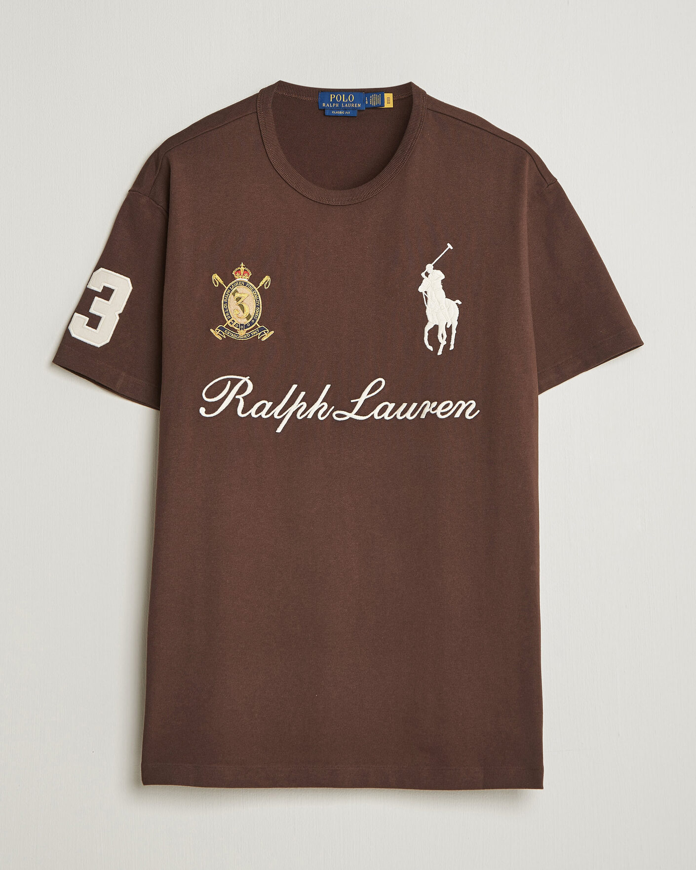 Homme | T-shirts | Polo Ralph Lauren | Classic Fit Team T-shirt Nutmeg Brown