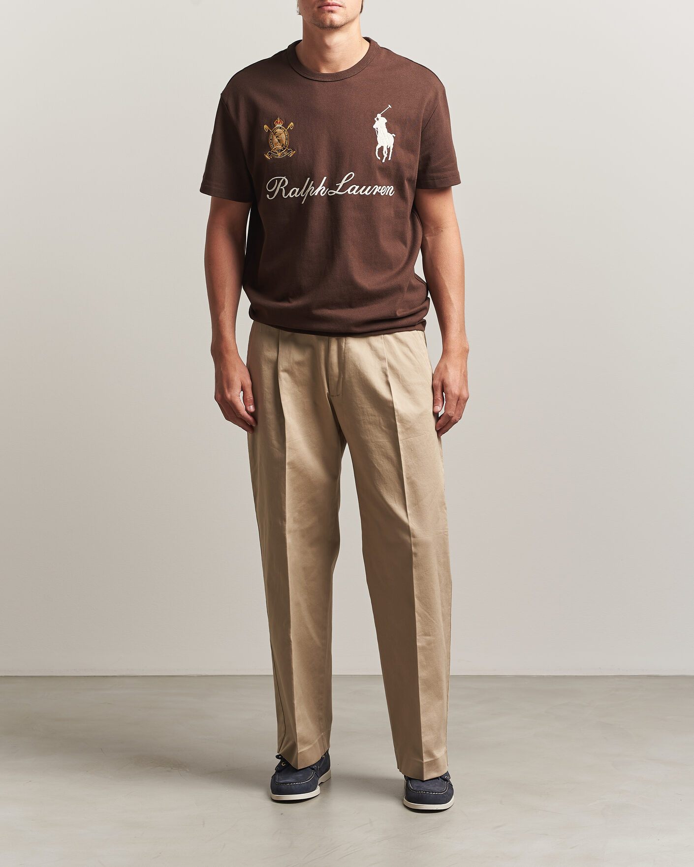 Homme | T-shirts | Polo Ralph Lauren | Classic Fit Team T-shirt Nutmeg Brown