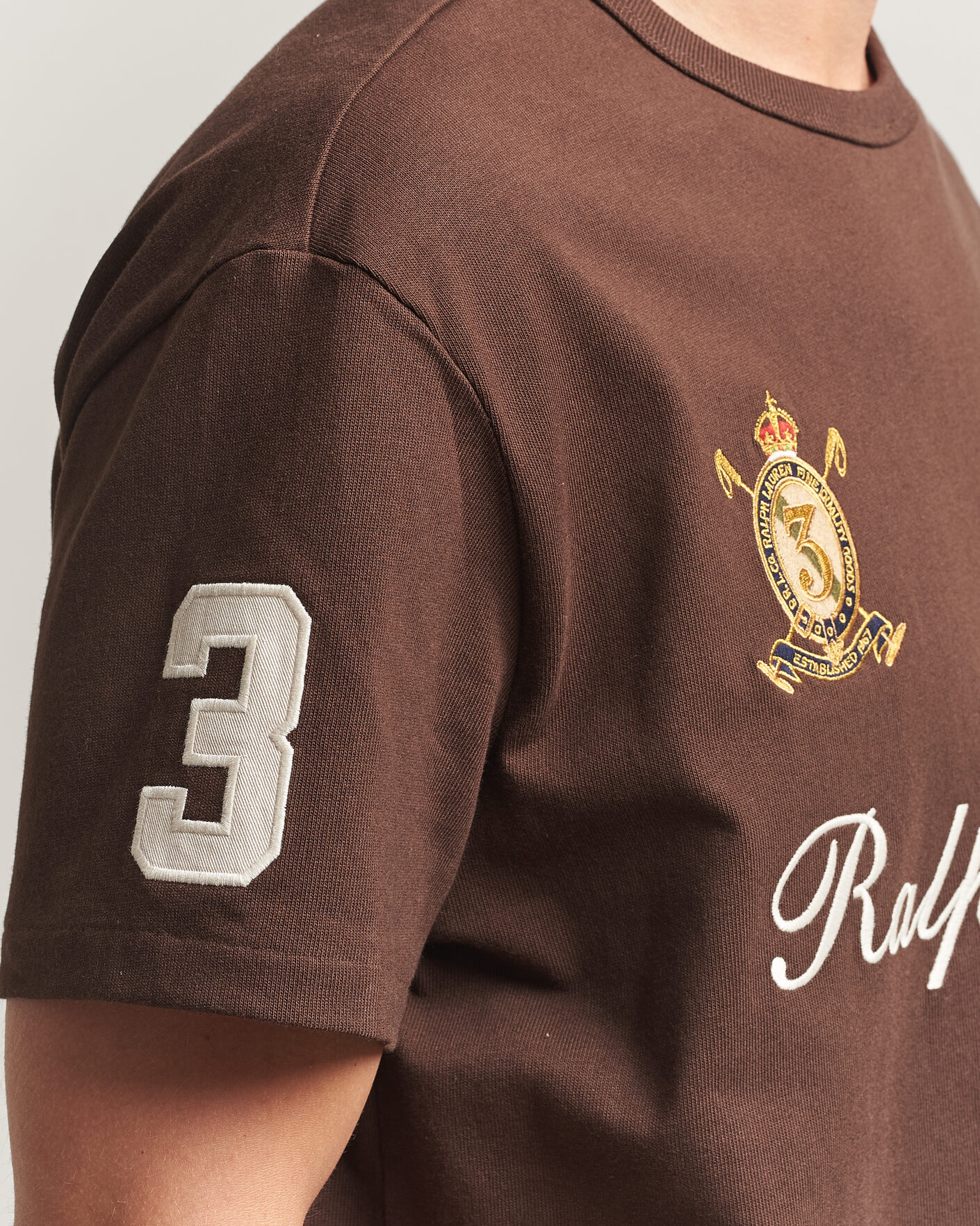 Homme | T-shirts | Polo Ralph Lauren | Classic Fit Team T-shirt Nutmeg Brown