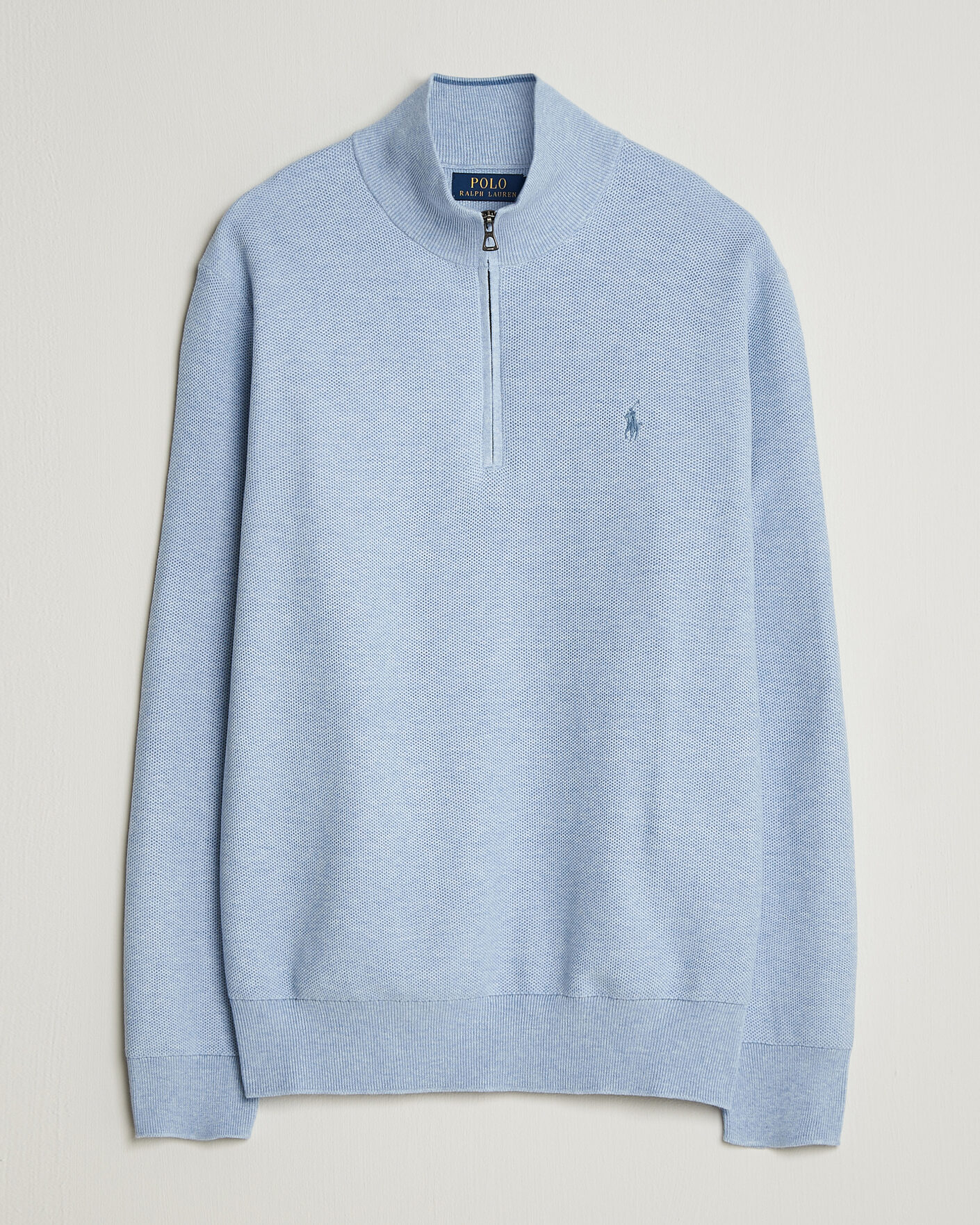 Homme | Pulls Et Tricots | Polo Ralph Lauren | Textued Half-Zip Blue Hyacinth Heather