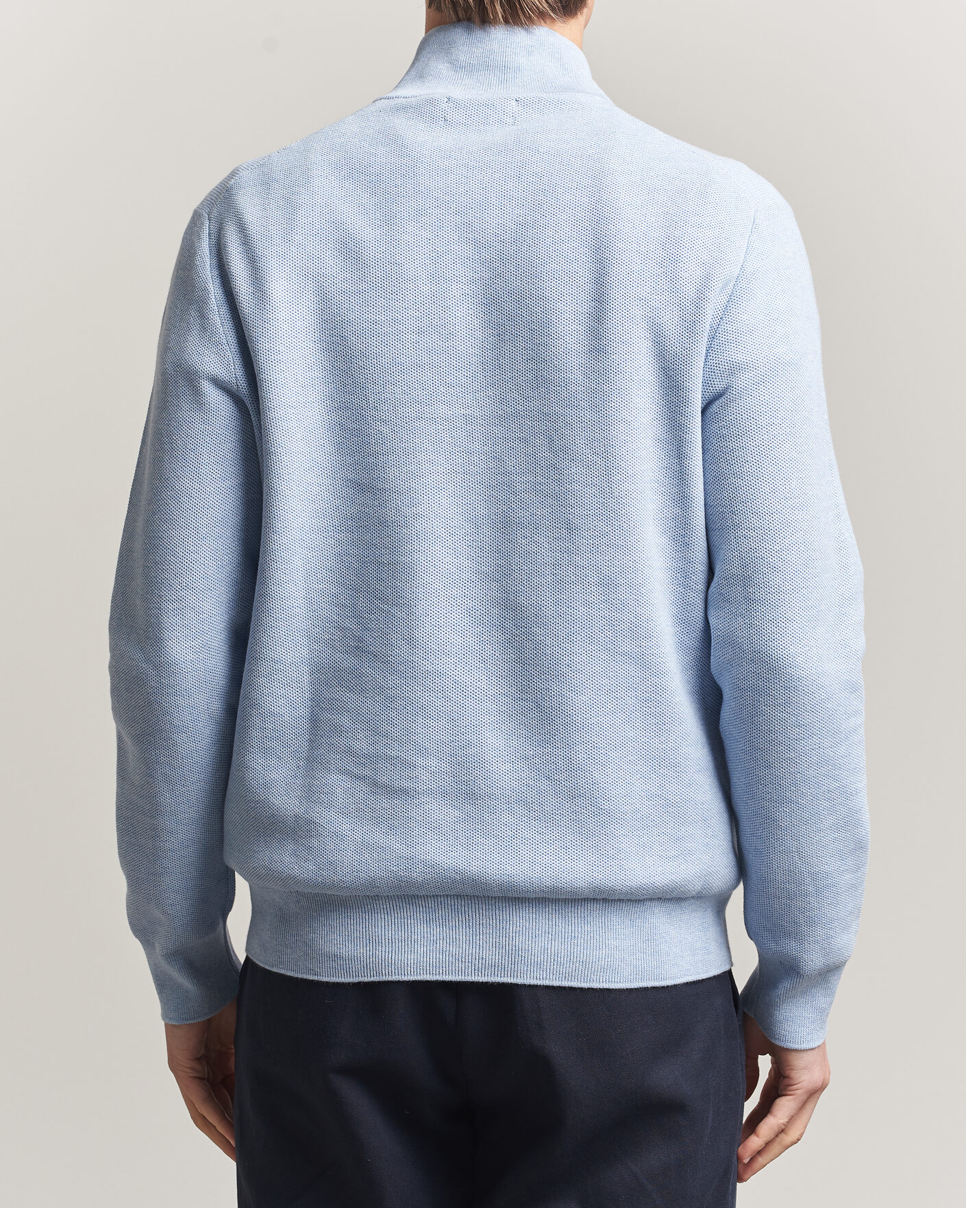 Homme | Pulls Et Tricots | Polo Ralph Lauren | Textured Half-Zip Blue Hyacinth Heather