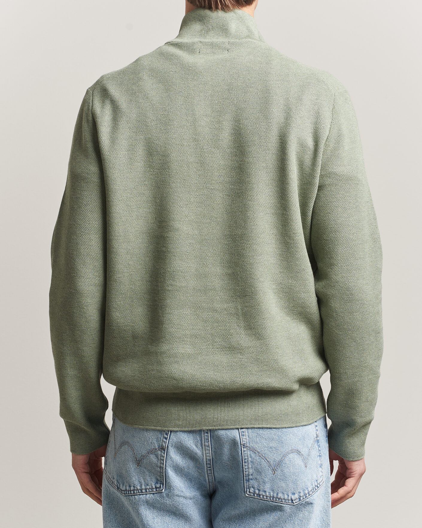 Homme | Pulls Et Tricots | Polo Ralph Lauren | Textured Half-Zip Fern Green Heather