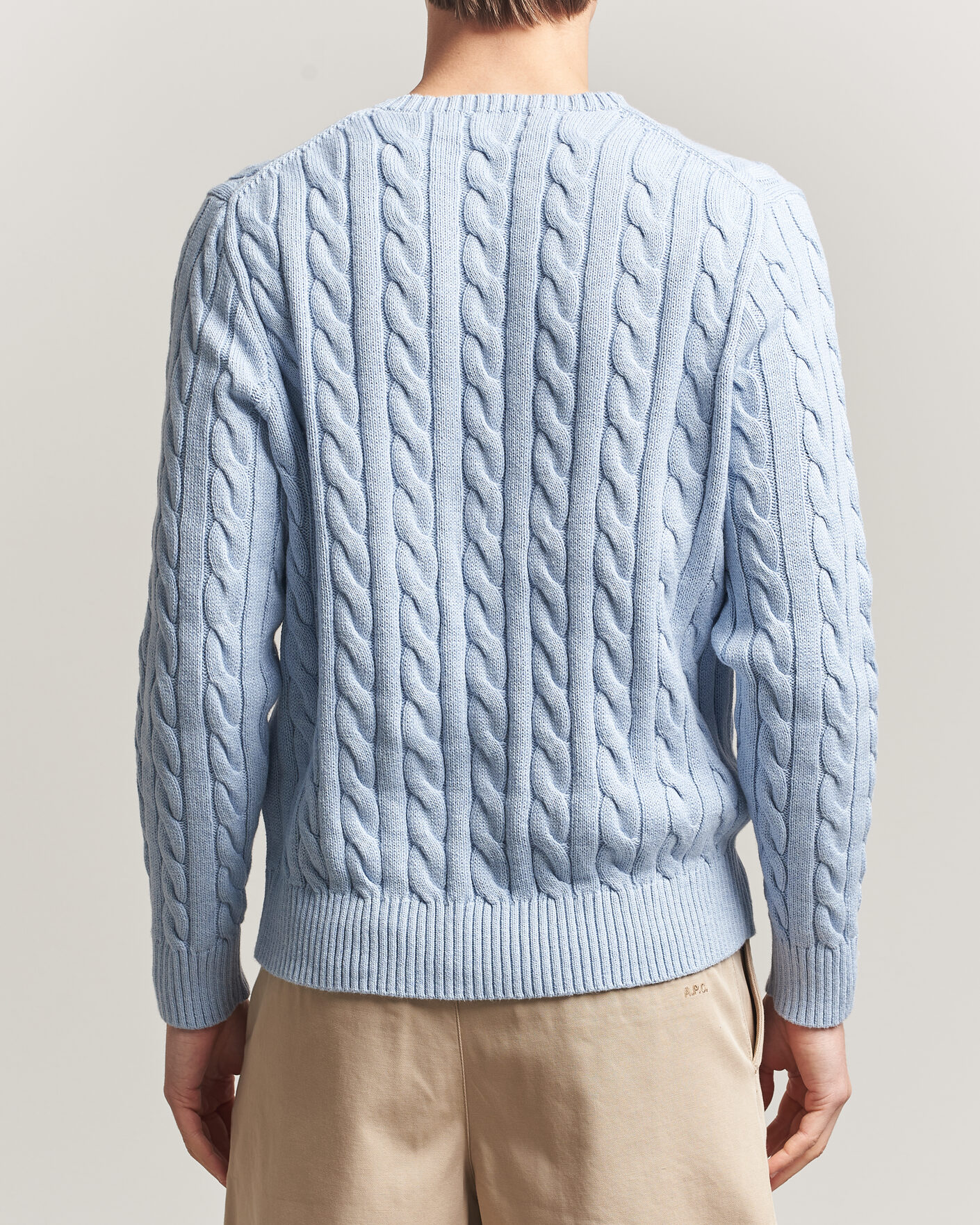 Homme | Pulls Et Tricots | Polo Ralph Lauren | Cotton Cable Pullover Blue Hyacinth Heather