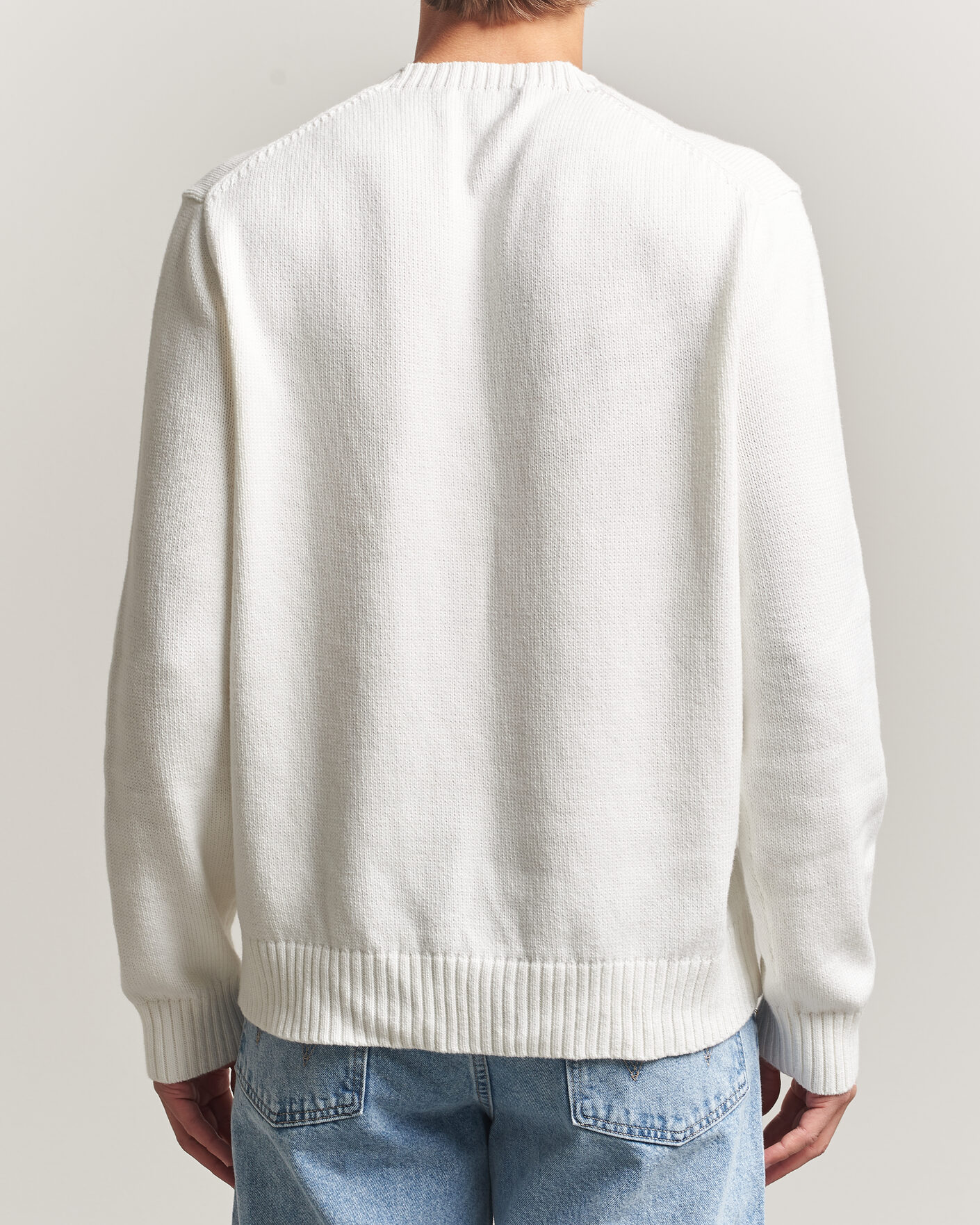 Homme | Pulls Et Tricots | Polo Ralph Lauren | Newport Bear Cotton/Linen Sweater Deckwash White
