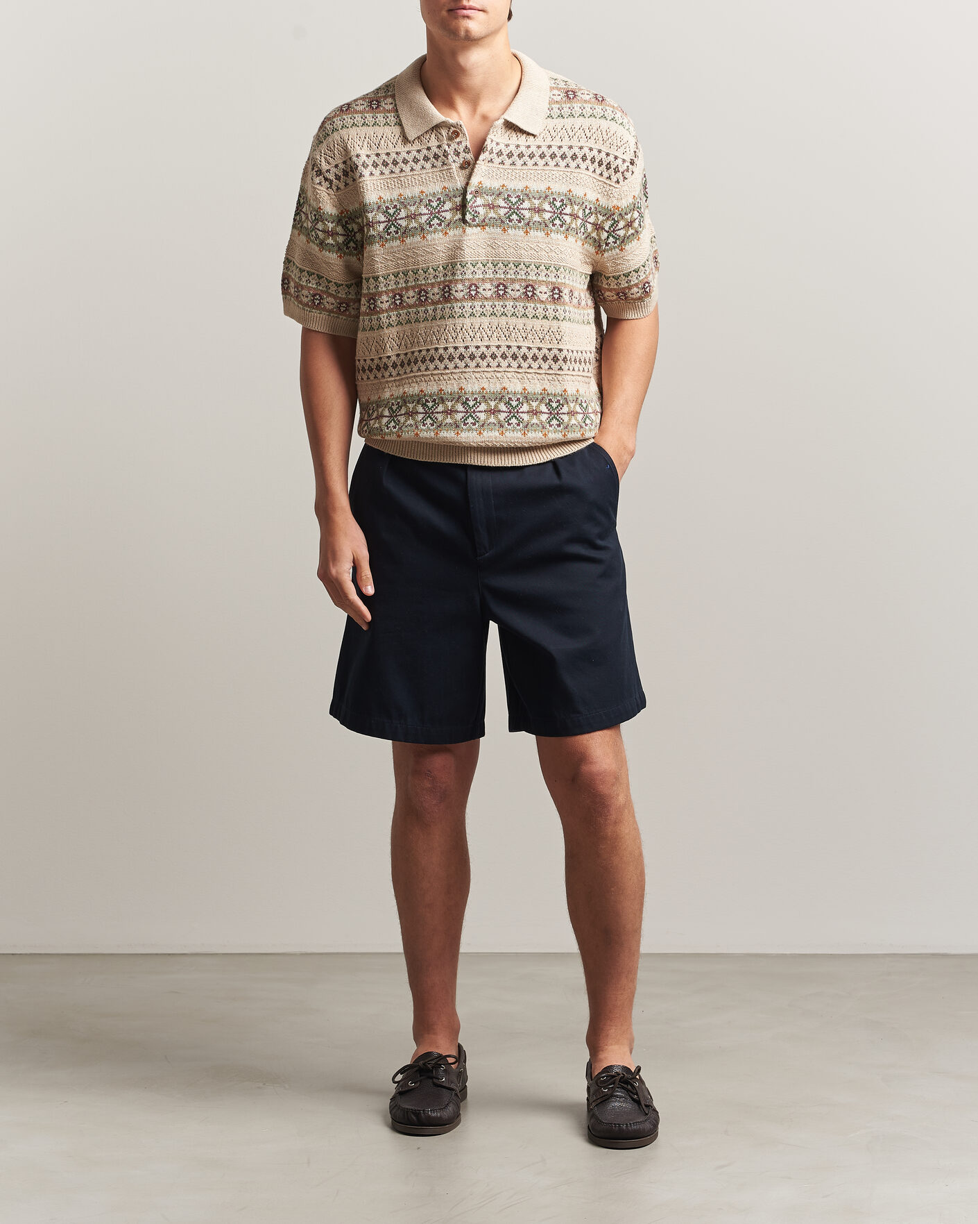 Homme | Pulls Et Tricots | Polo Ralph Lauren | Cotton/Linen Fairisle Polo Tan Combo