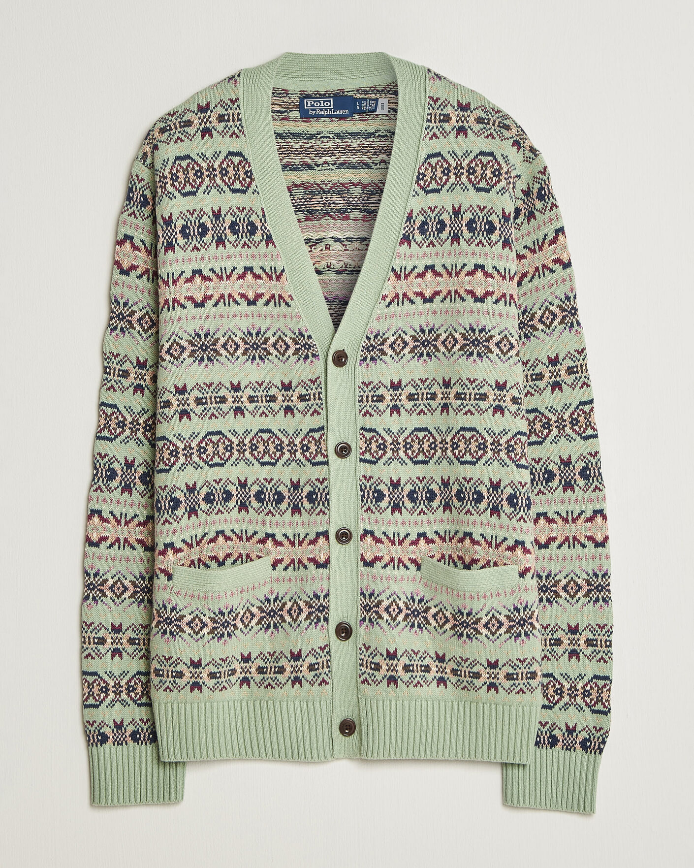 Homme | Pulls Et Tricots | Polo Ralph Lauren | Cotton/Linen Fairisle Cardigan Green Combo