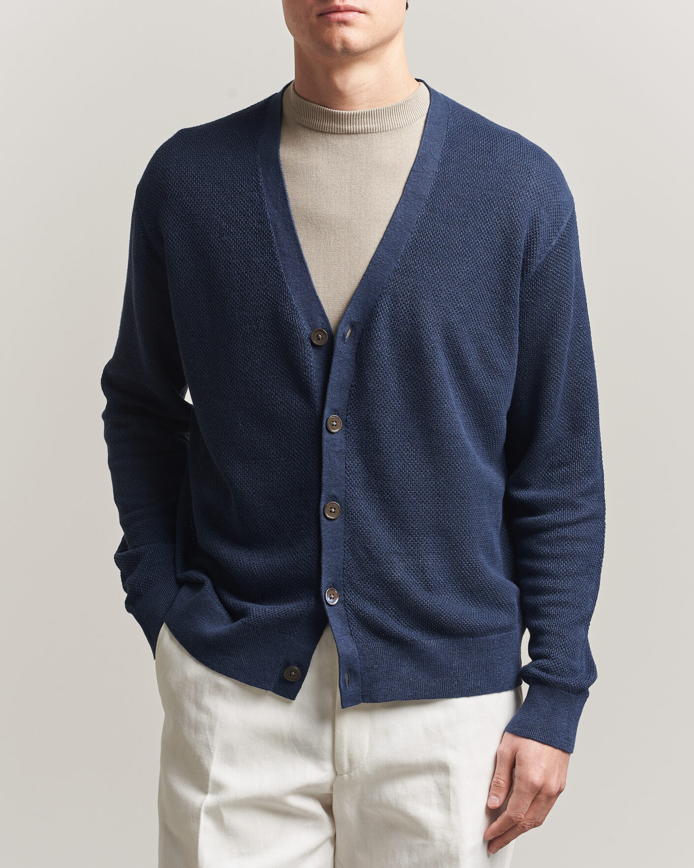 Homme | Pulls Et Tricots | Polo Ralph Lauren | Linen Cardigan Newport Navy
