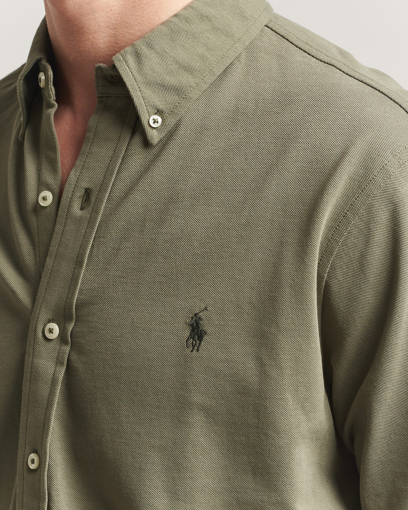 Homme | Chemises | Polo Ralph Lauren | Featherweight Mesh Shirt Cruise Olive