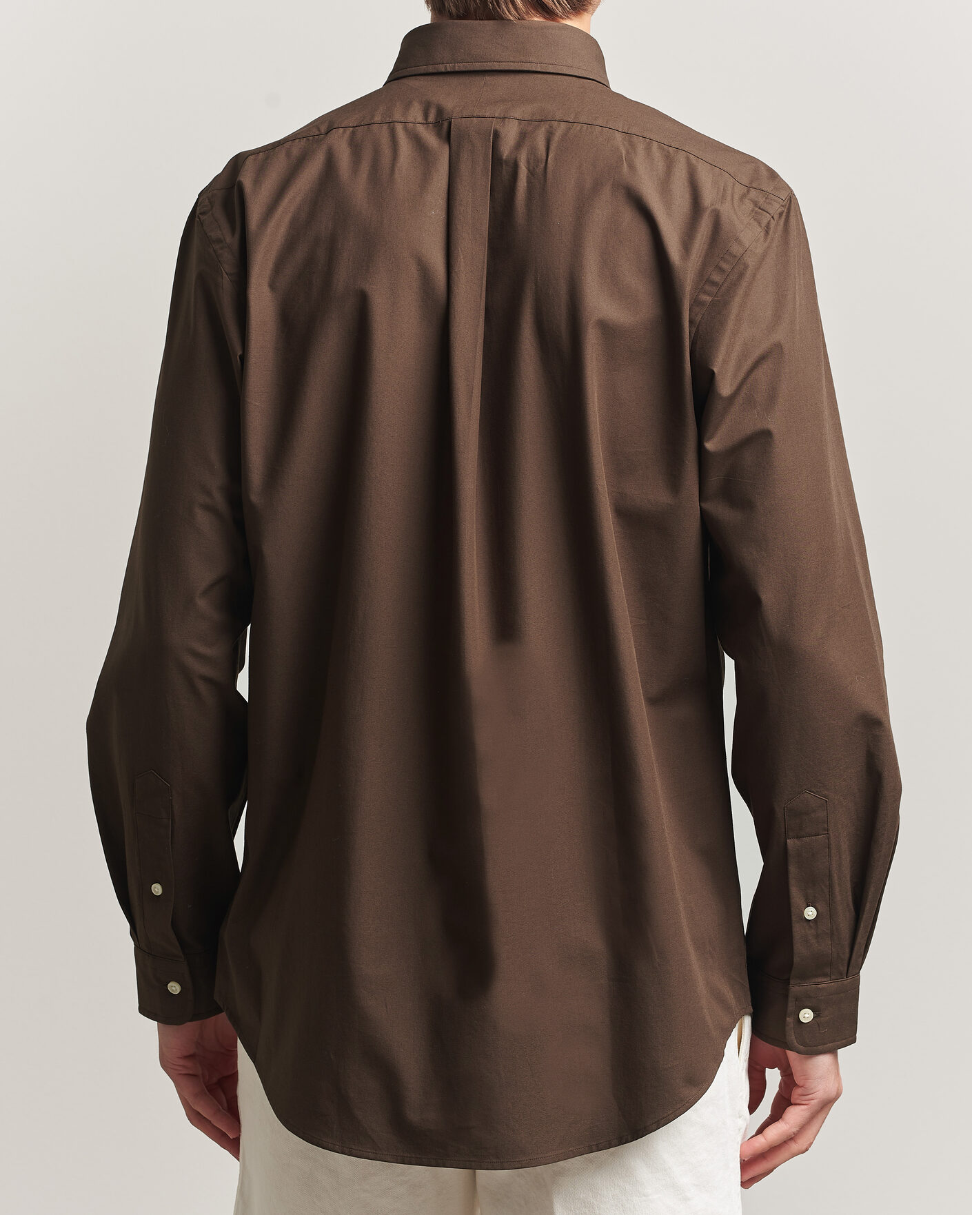 Homme | Chemises | Polo Ralph Lauren | Custom Fit Poplin Shirt Nutmeg Brown
