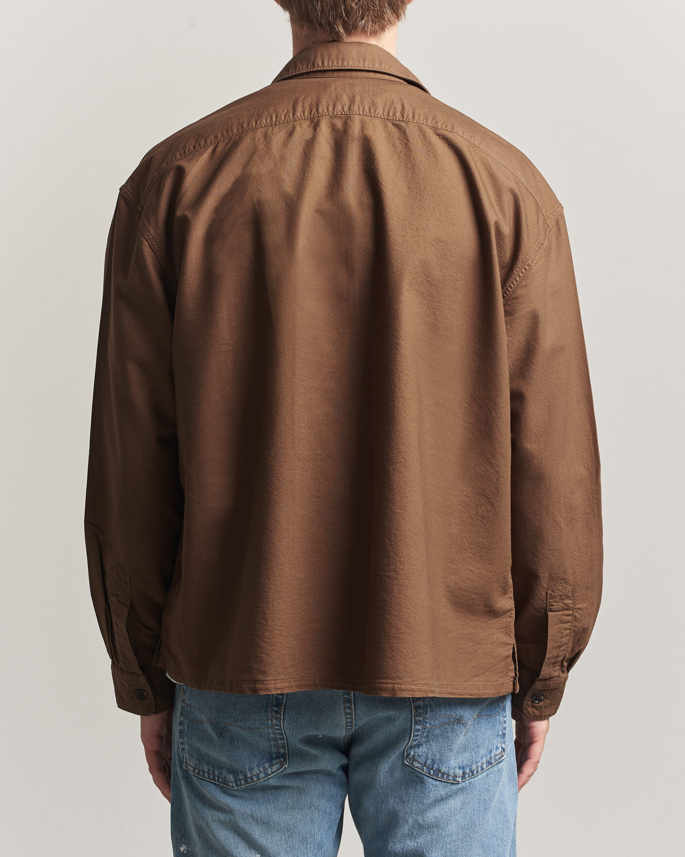 Homme | Chemises | Polo Ralph Lauren | Osaca Oxford Zip Overshirt Chestnut