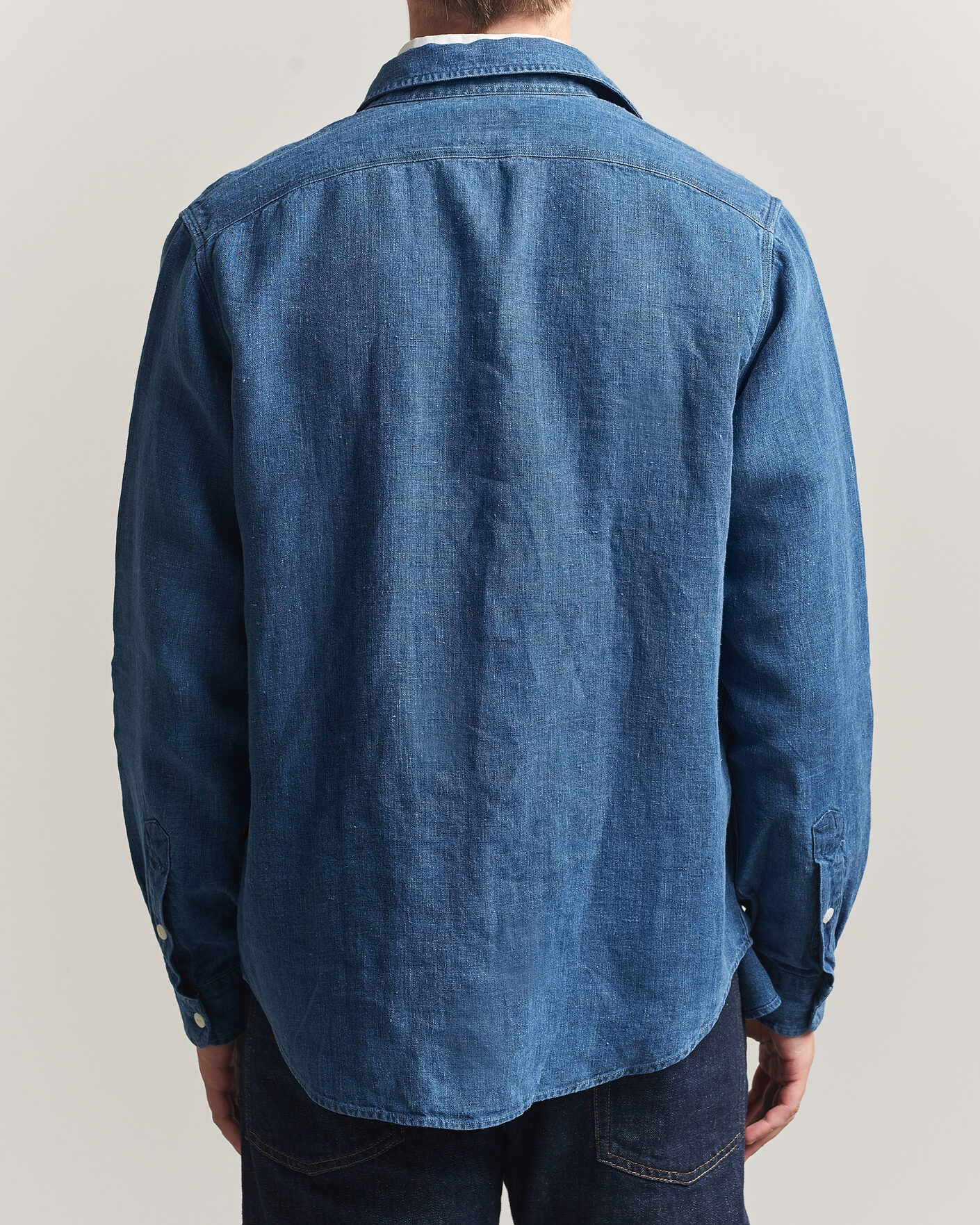 Homme | Chemises | Polo Ralph Lauren | Indigo/Linen Western Shirt Medium Wash