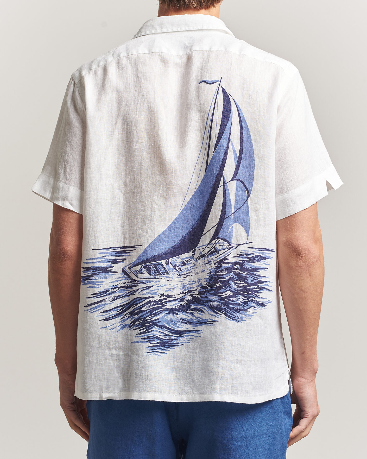 Homme | Chemises | Polo Ralph Lauren | Linen Camp Shirt Vintage Nautical Sail