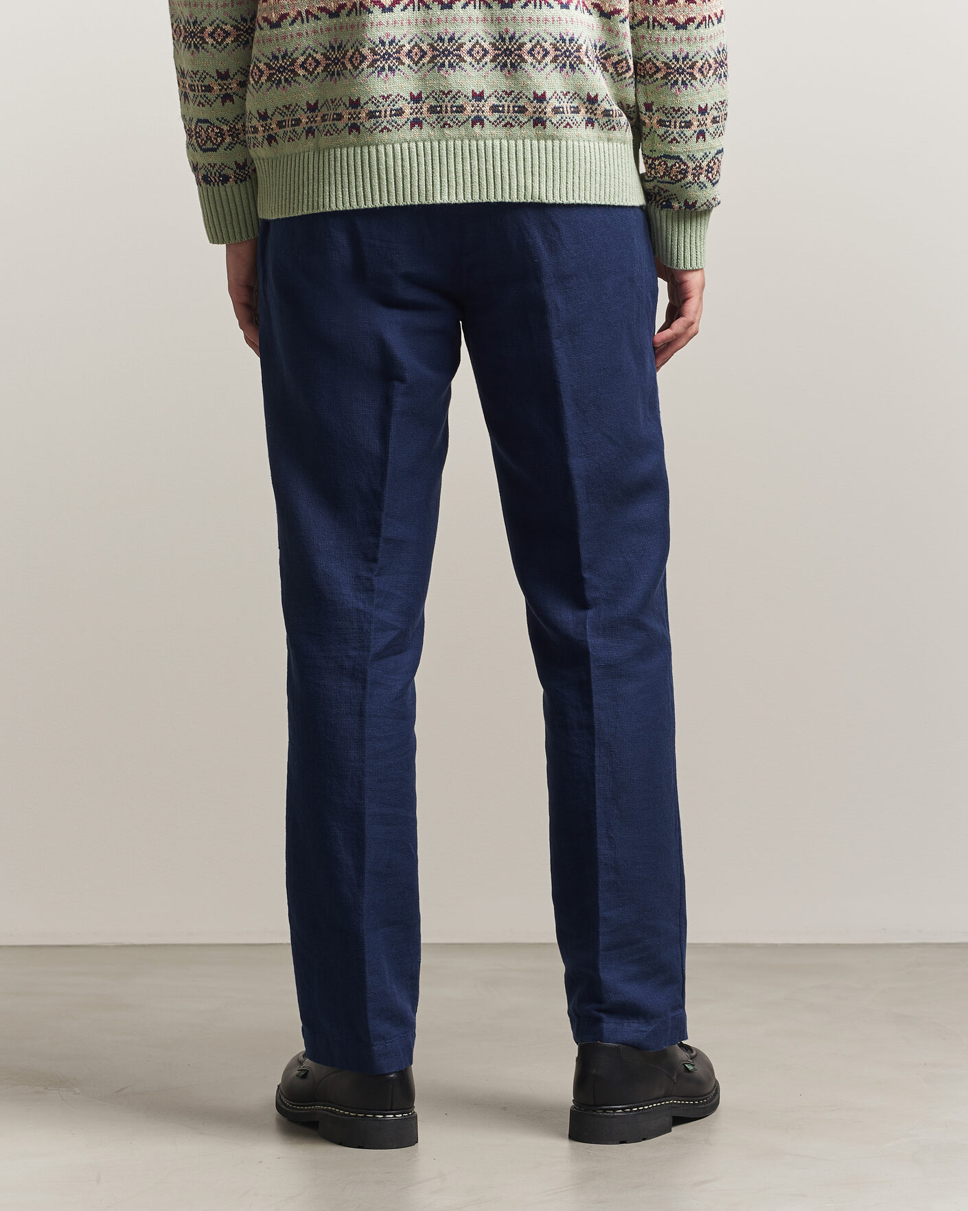 Homme | Pantalons | Polo Ralph Lauren | Cotton/Linen Houndstooth Pants Newport Navy