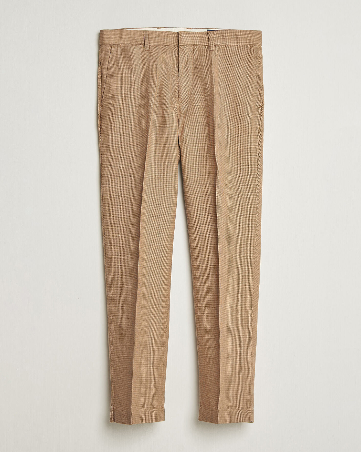 Homme | Pantalons | Polo Ralph Lauren | Cotton/Linen Houndstooth Pants Vintage Khaki