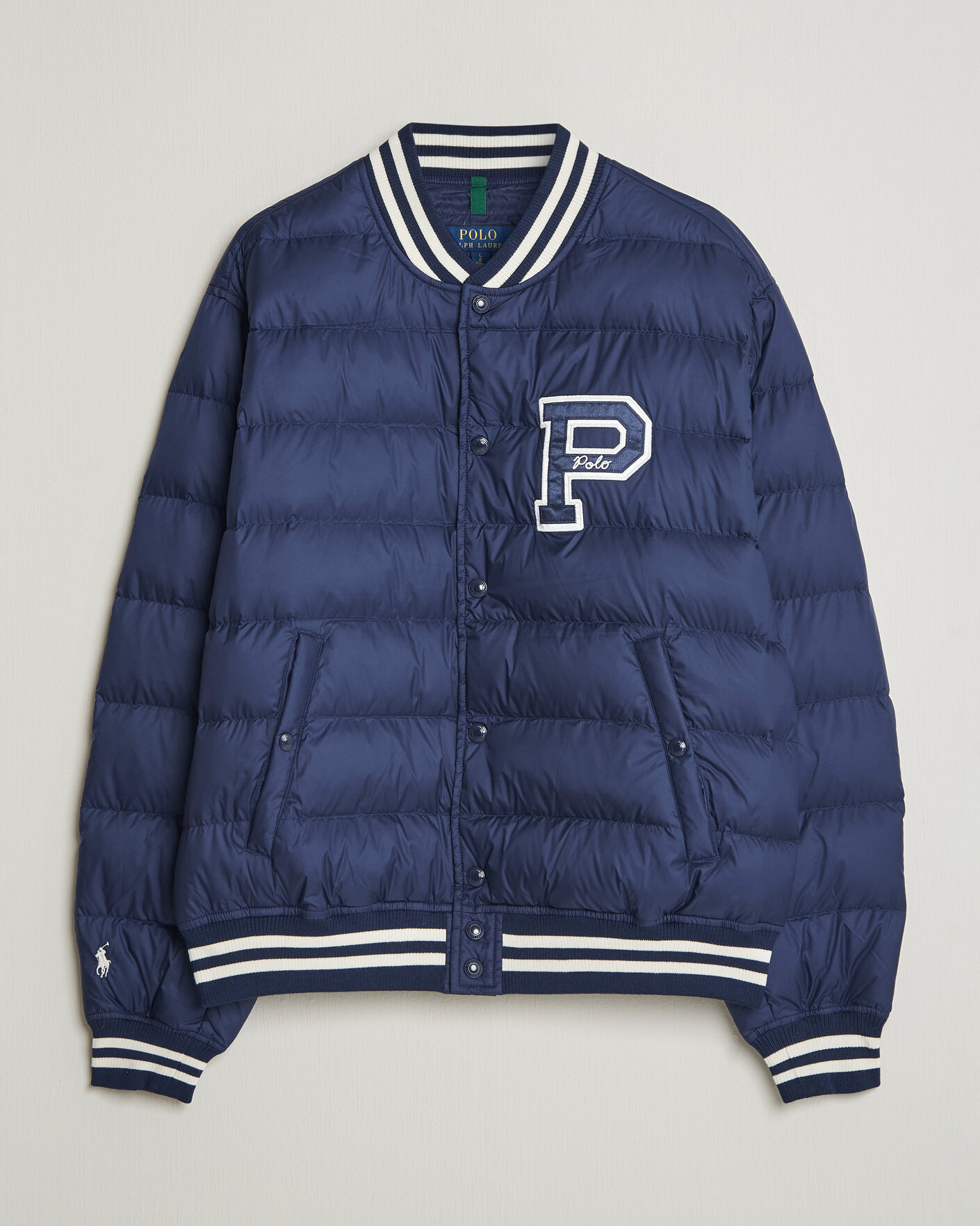 Homme | Manteaux Et Vestes | Polo Ralph Lauren | Quilted Letterman Jacket Newport Navy