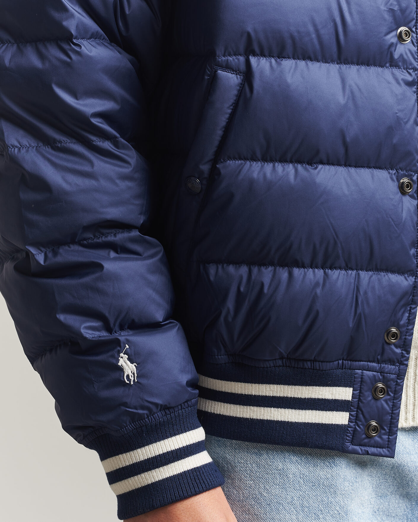 Homme | Manteaux Et Vestes | Polo Ralph Lauren | Quilted Letterman Jacket Newport Navy