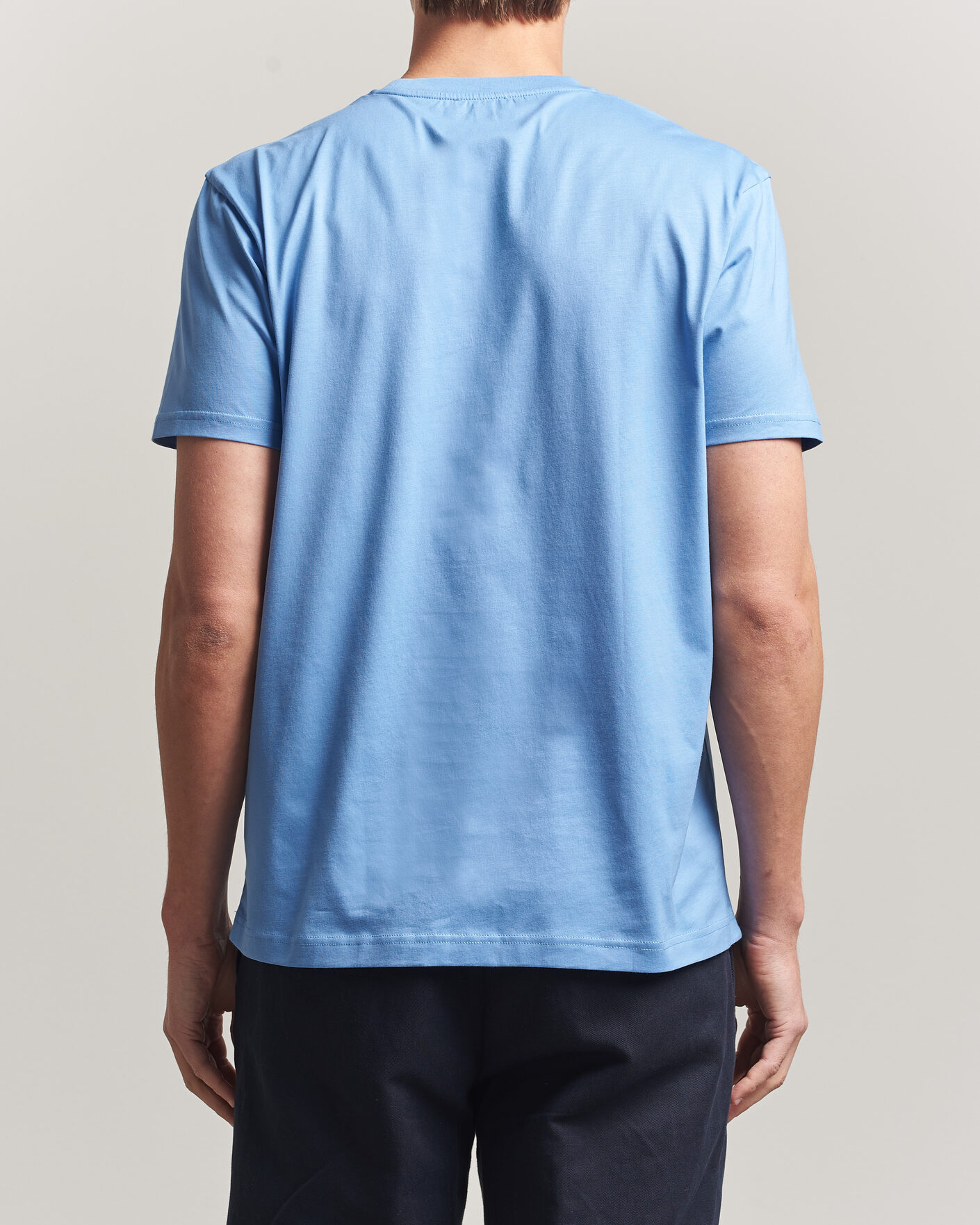 Homme | T-shirts | Sunspel | Riviera Midweight T-Shirt Azure Blue