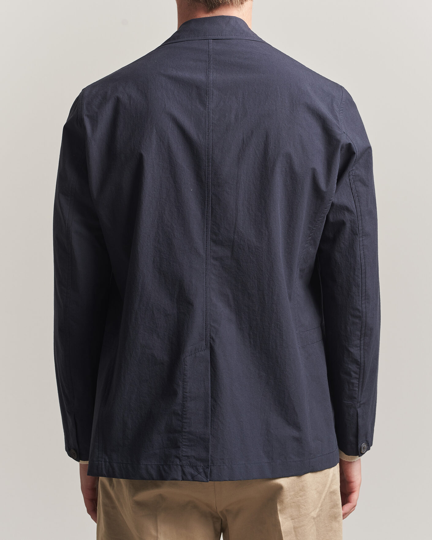 Homme | Blazers | Sunspel | Lightweight Poplin Jacket Blazer Navy